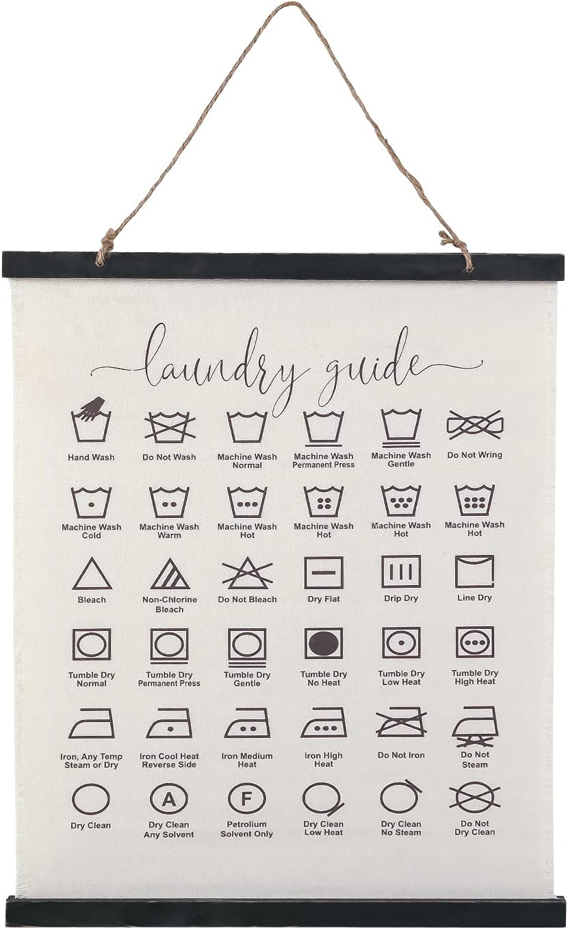 Rustic Laundry Guide Sign Linen Wall Hanging Plaque India | Ubuy