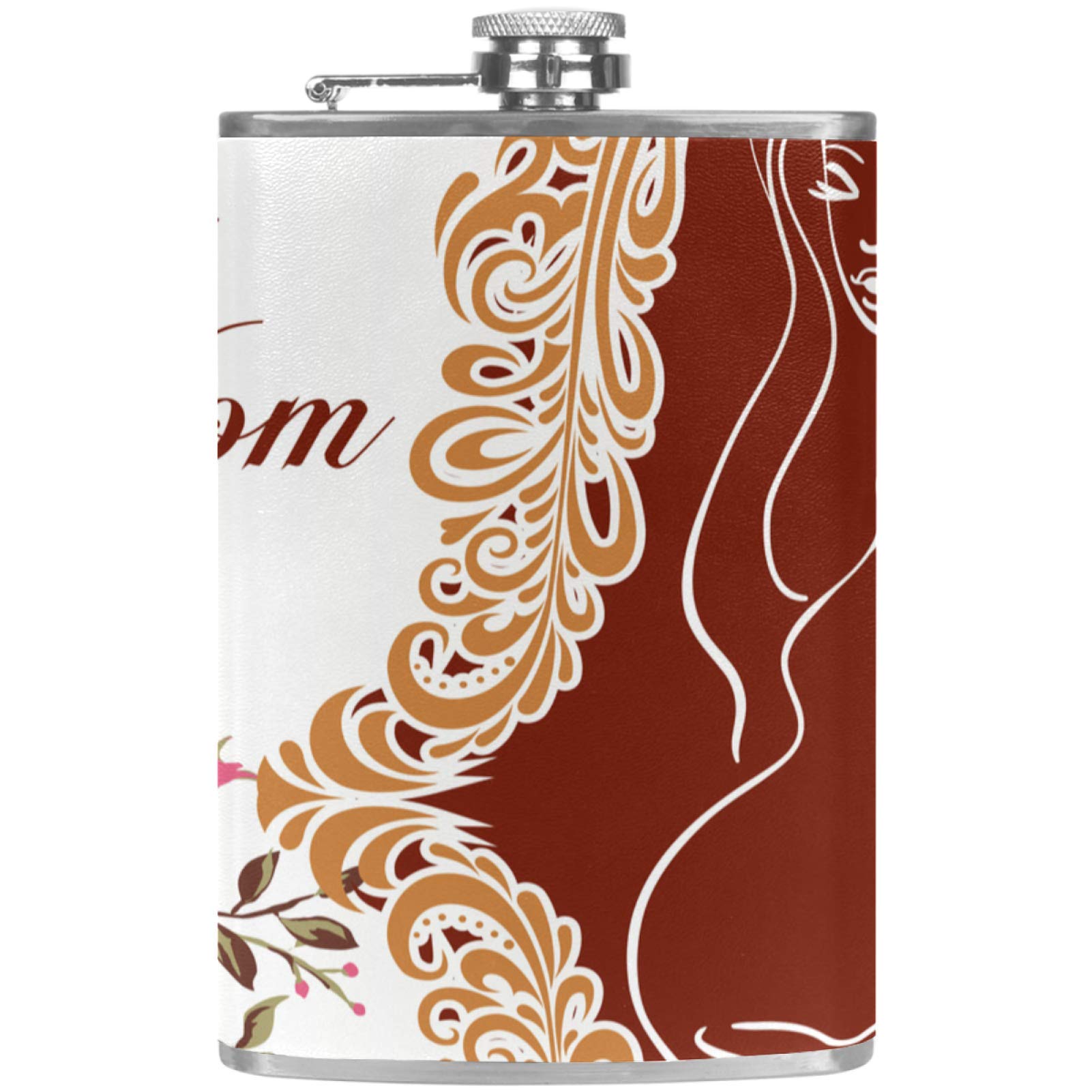 Flasque à whisky de poche étanche anti-fuite avec entonnoir pour buveurs nomades