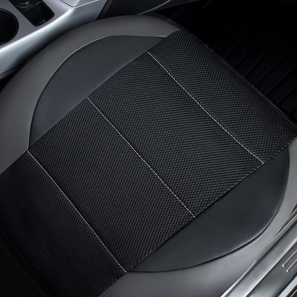 Autositzbezüge für VW Beetle Phaeton Multivan Magotan Touareg, Sitzbezüge Auto Komplettset Kunstleder Wasserdicht rutschfest Autositzschoner Vorne Rücksitz,C