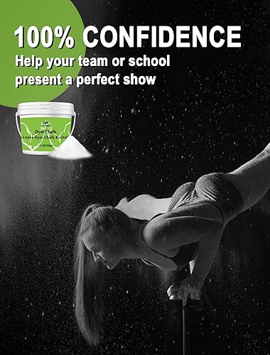 Miniatura 5 de Cubo de tiza suelta de gimnasio de 2 libras, tiza en polvo de alta calidad con bolsa de tiza vacía y cuchara, multiusos para levantamiento de pesas,