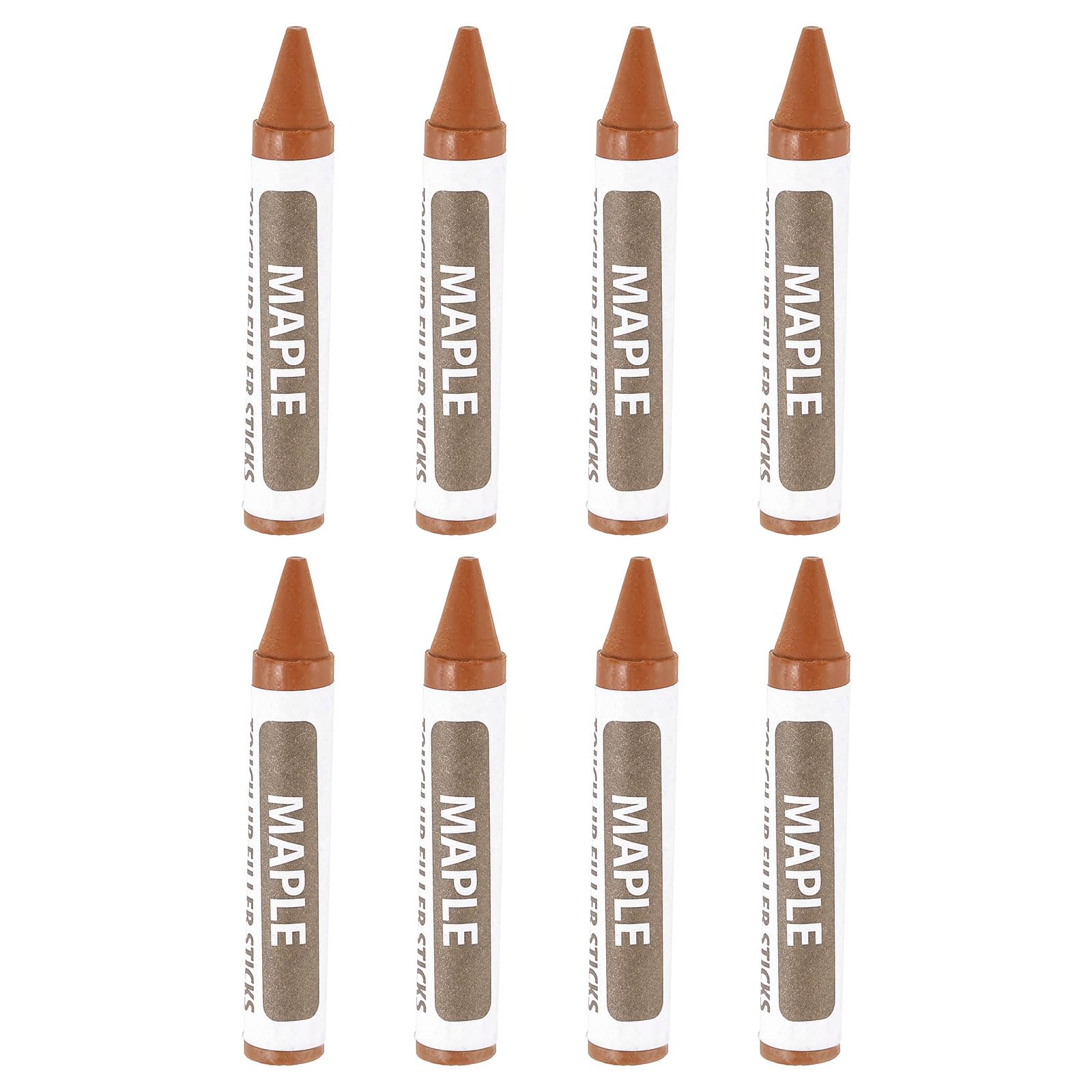 sourcing map Furniture Repair Wood Markers, 8 Pcs Maple Touch Up Filler Sticks, Wood Wax Pen Crayons for Scratches, Wood Floors, Tables, Cabinet, Carpenters, Cover Ups