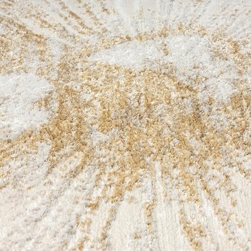 Miniatura 6 de LUXE WEAVERS Alfombra abstracta con patrón de chispa dorada de 8 x 10 para salas de estar