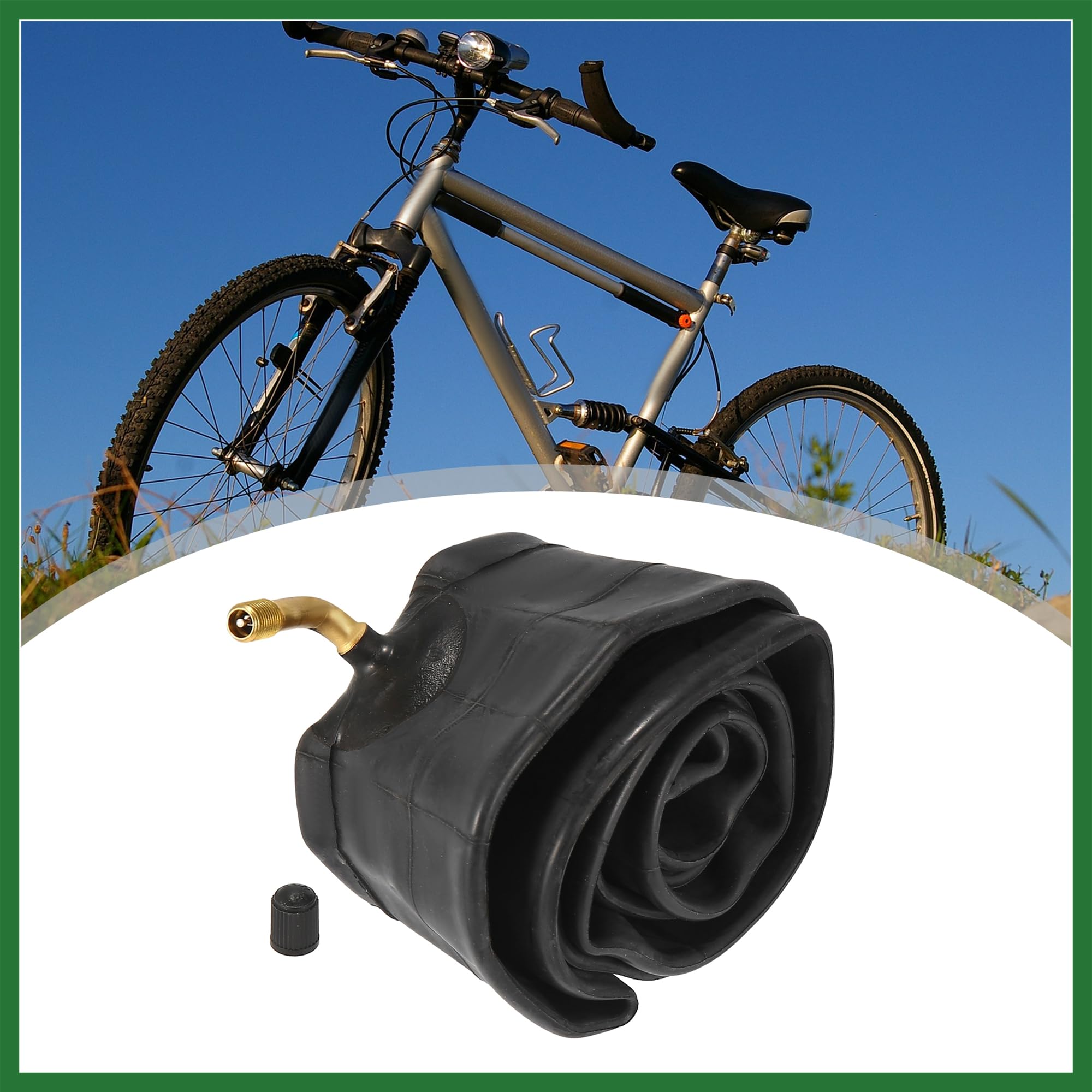 Motoforti 16 Inch Bike Inner Tube 16x2.50 Bent US Type Valve Bicycle Tube Long-lasting - Image 2