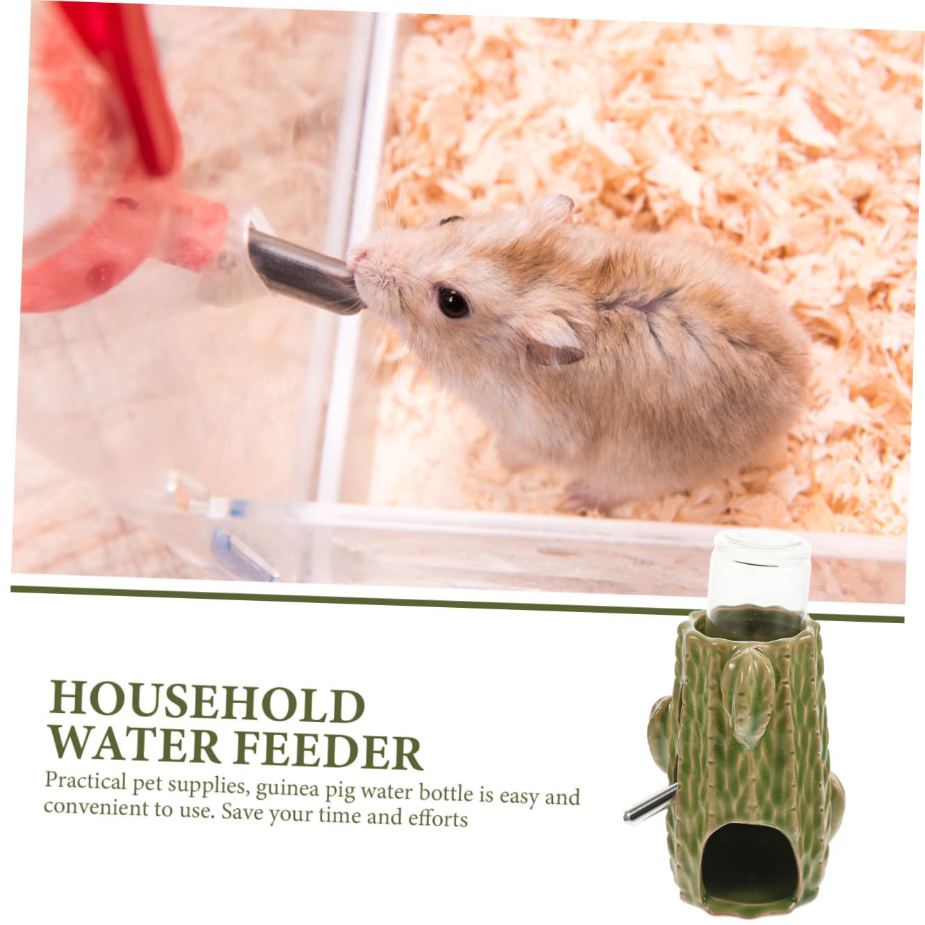 1juego Botella De Agua para Hamster Soporte Ajustable Bebedero Vertical para Chinchillas y Mascotas Pequeñas Diseño Transparente para Controlar Agua