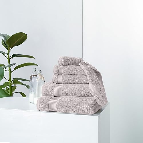 Miniatura 2 de Classic Turkish Towels CTT - Juego de toallas de lujo de 6 piezas, 100% algodón turco, de secado rápido, altamente absorbente y cómodo, incluye 2
