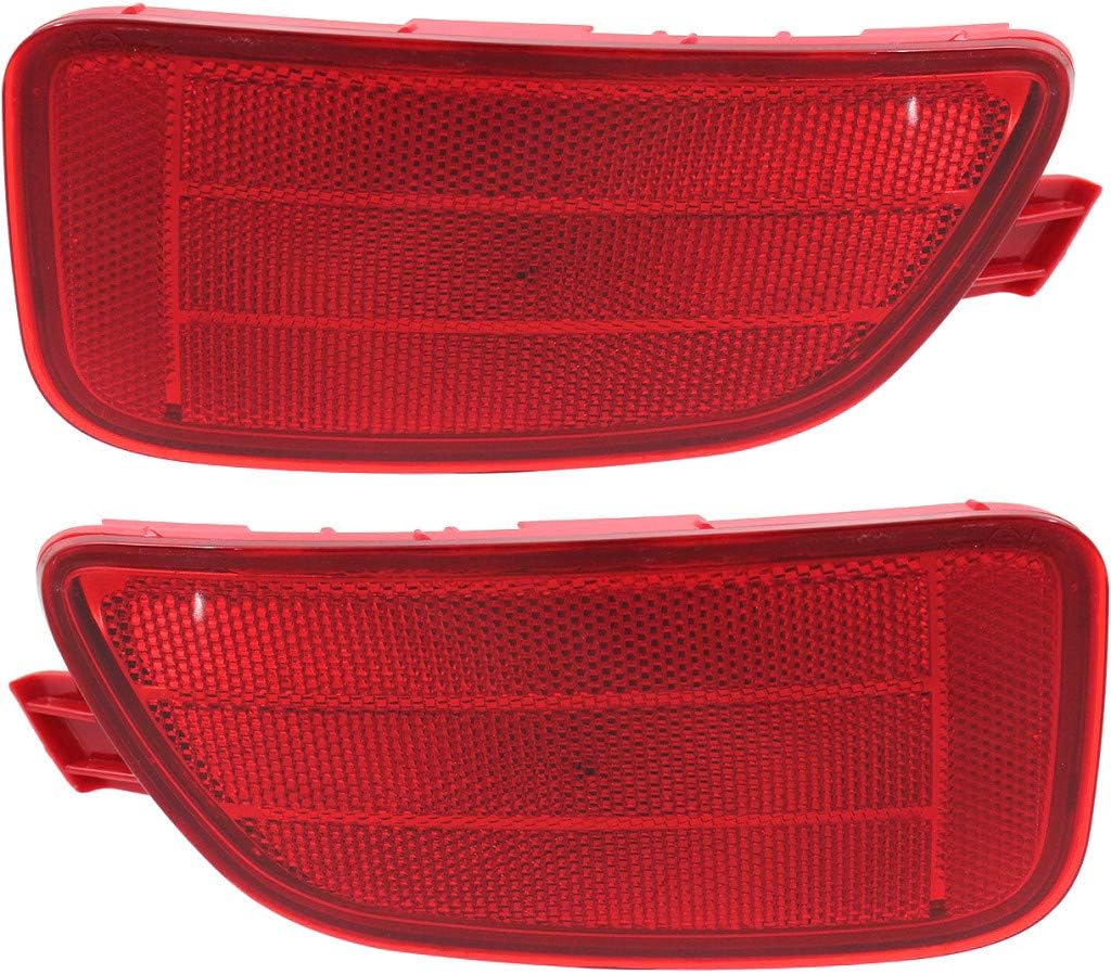 CarLights360 For 2012 2013 Kia Soul Pair Driver and Passenger Side Rear Reflector DOT Certified KI2830100 KI2831100 - Replaces 92451 2K500 92452 2K500 |