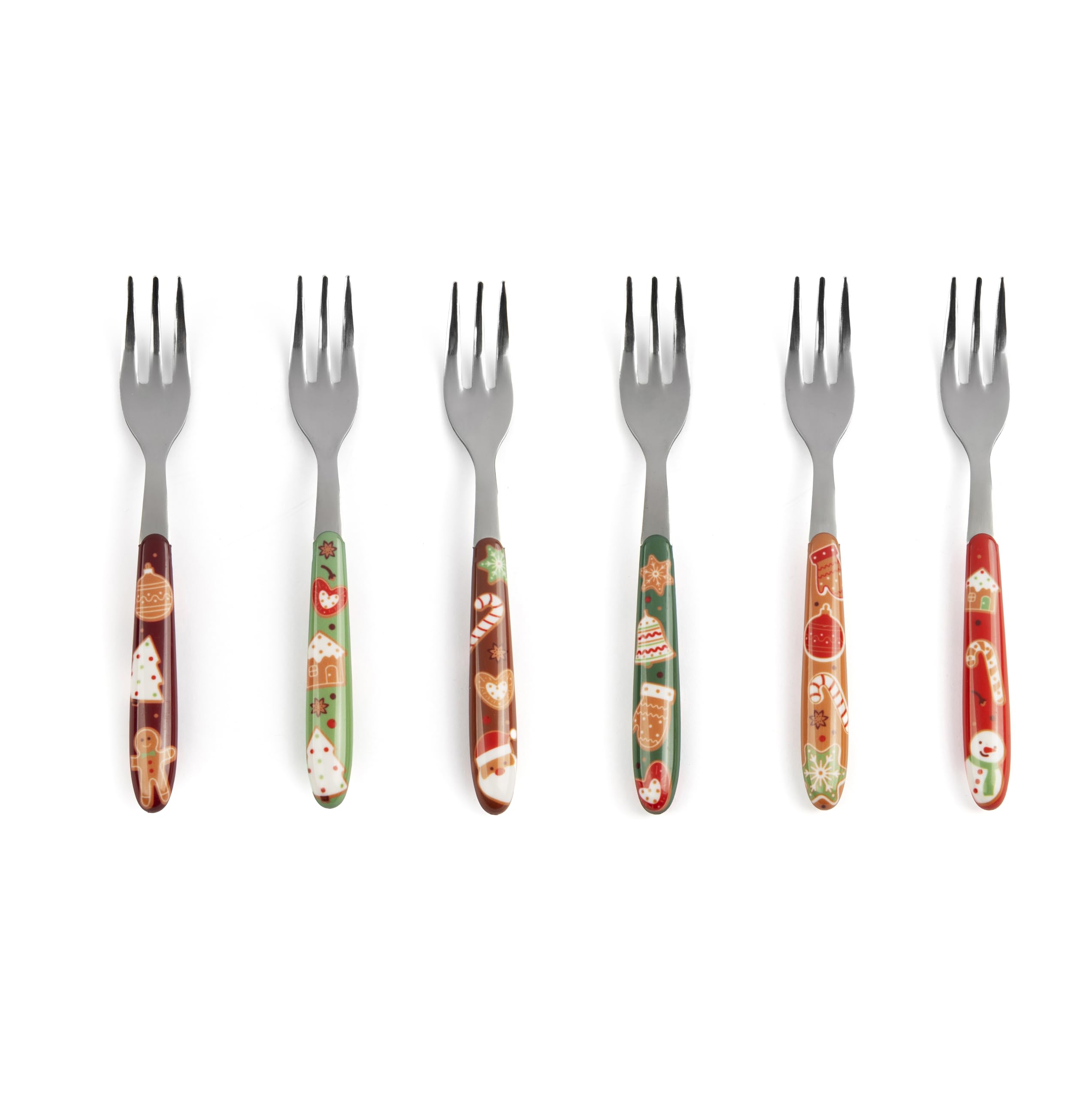 Fourchettes de Noël Excelsa en acier inoxydable pour table de fête élégante