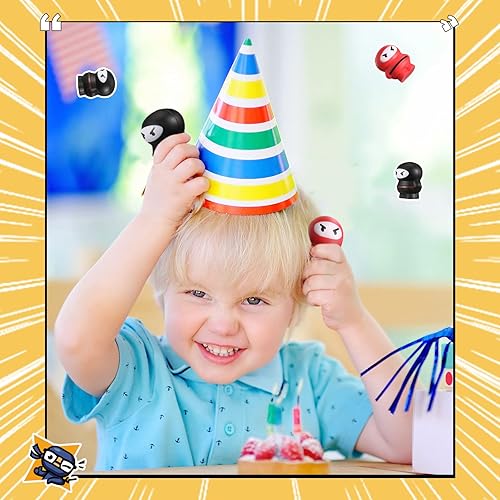 Miniatura 6 de 12 piezas de bolas ninja para el estrés, figuras de guerreros y luchadores, regalos de fiesta ninja, juguetes para el estrés, juguetes ninja suaves