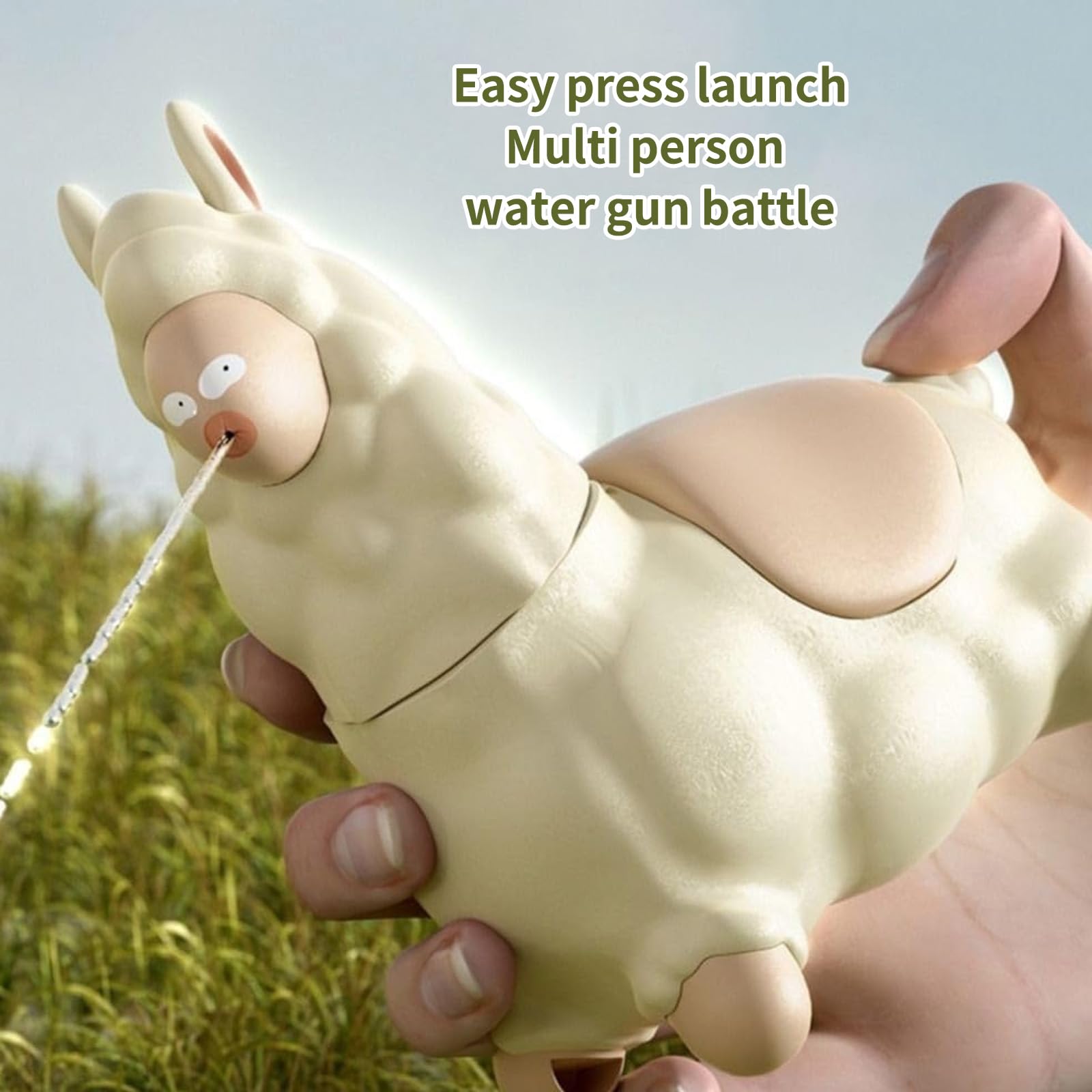 Pistolet à Eau Alpaca – Lot De 2, Pulvérisateur Cracheur, Jouet Piscine/plage, Design Rigolo, Durable – Pour Enfants