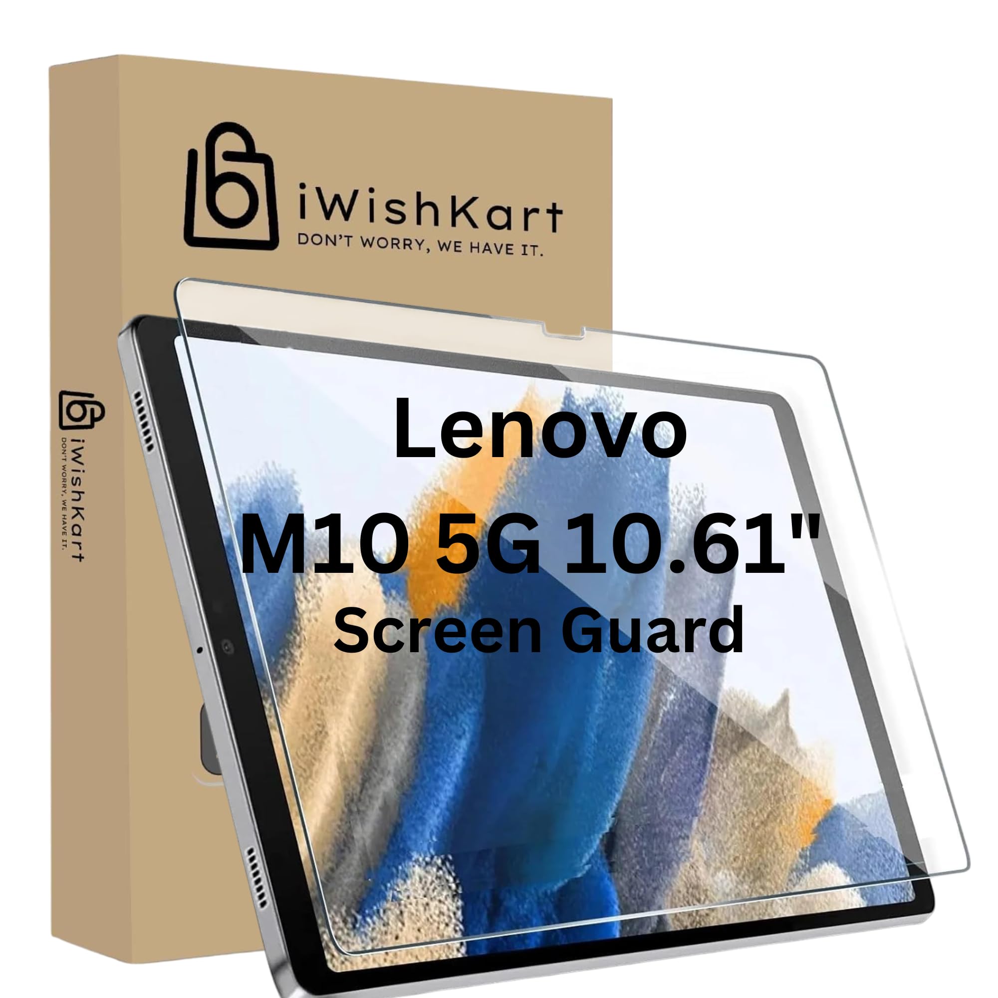 Compatible with Lenovo M10 5G X360 10.61 Inch Tempered Glass Screen Protector Guard Full Screen Coverage Edge to Edge with Easy Installation kit | Anti-Scratch & Smudge Proof.-image-16