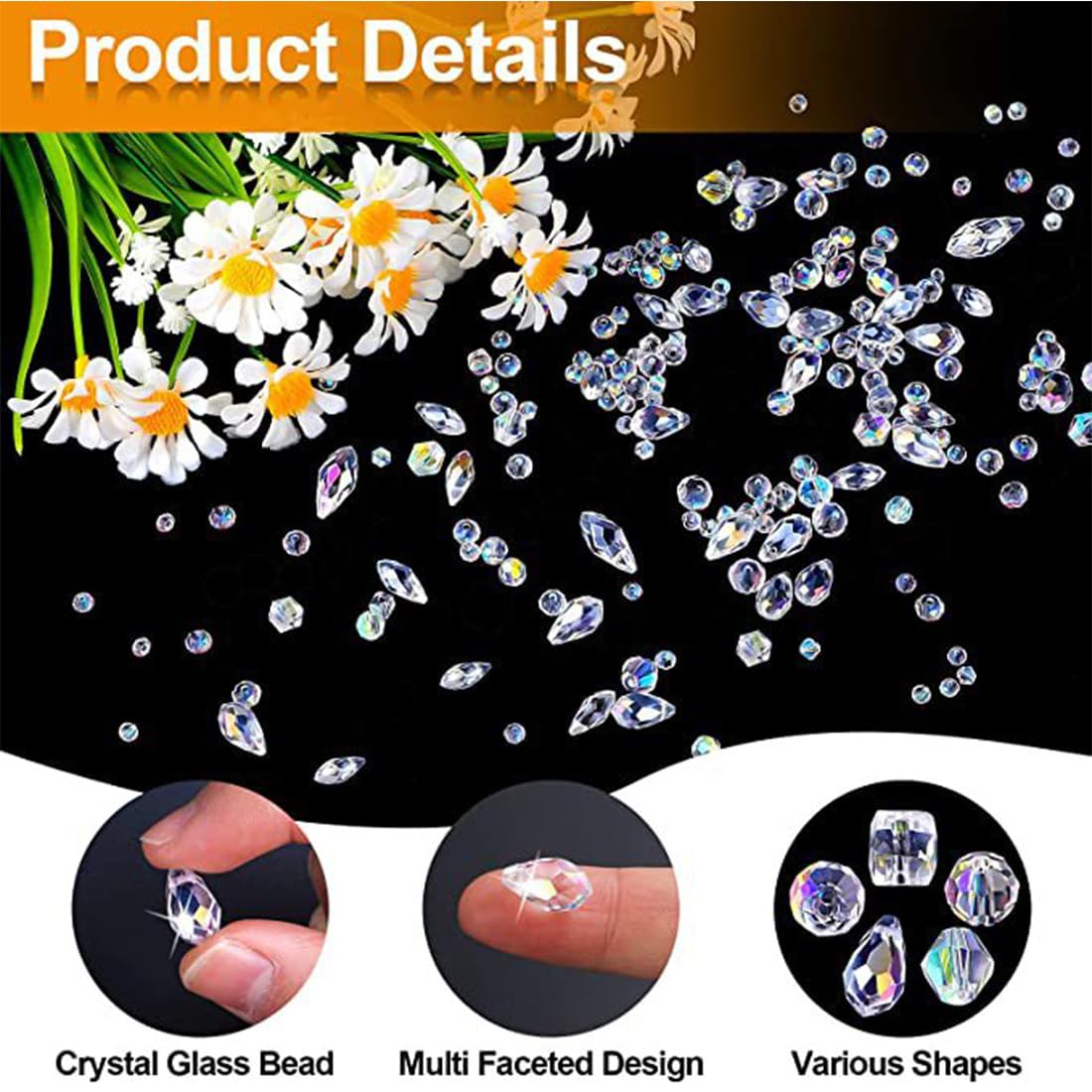 Set 300 Perline Di Cristallo Sfaccettato - 4mm, 6mm, 8mm, Per Bracciali, Collane, Orecchini Fai Da Te - Foto 10