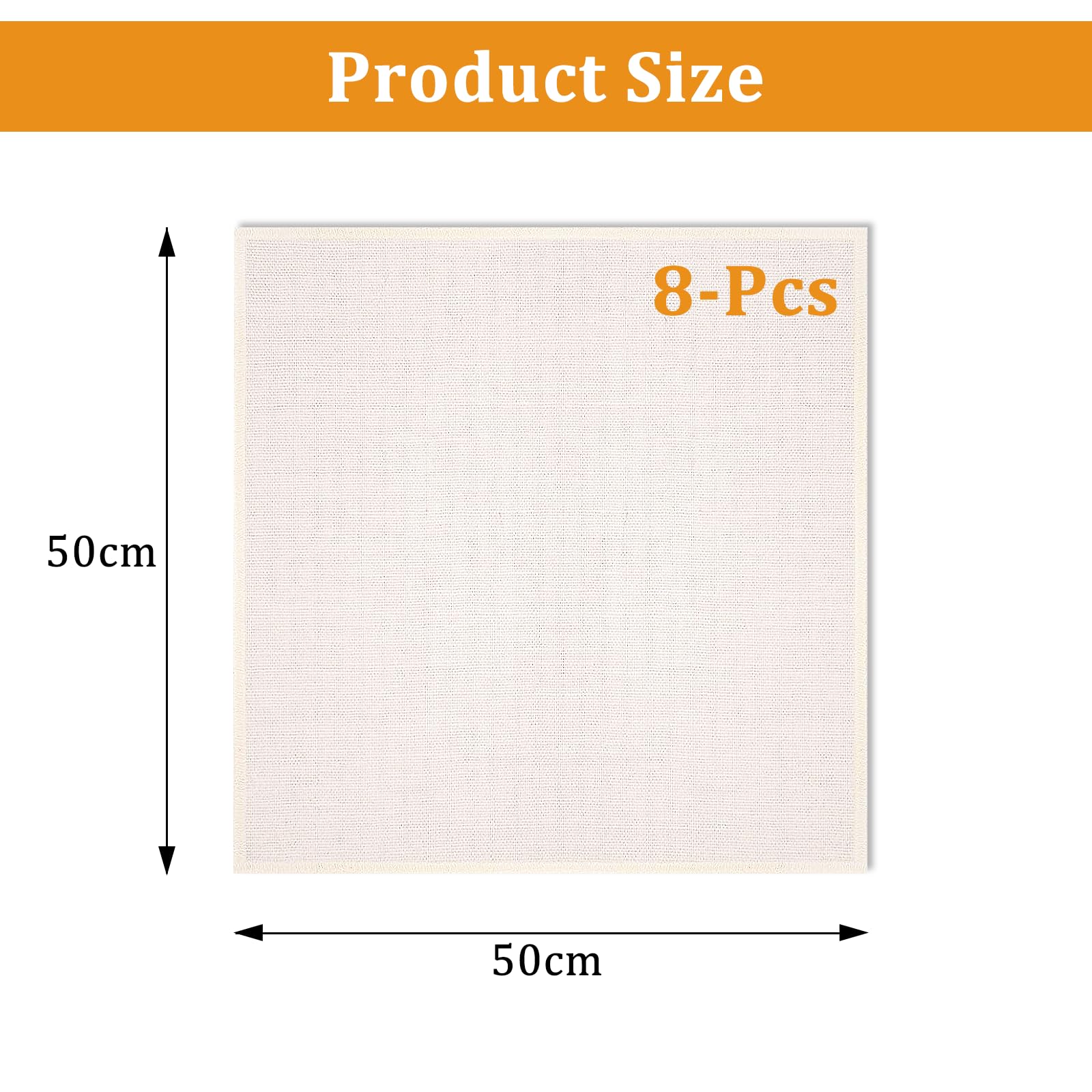 Tela Mussola Per Formaggio Non Sbiancata | 3 Pezzi 50x50 Cm, Grado 90, Puro Cotone Riutilizzabile Per Filtrare E Cucinare - 4
