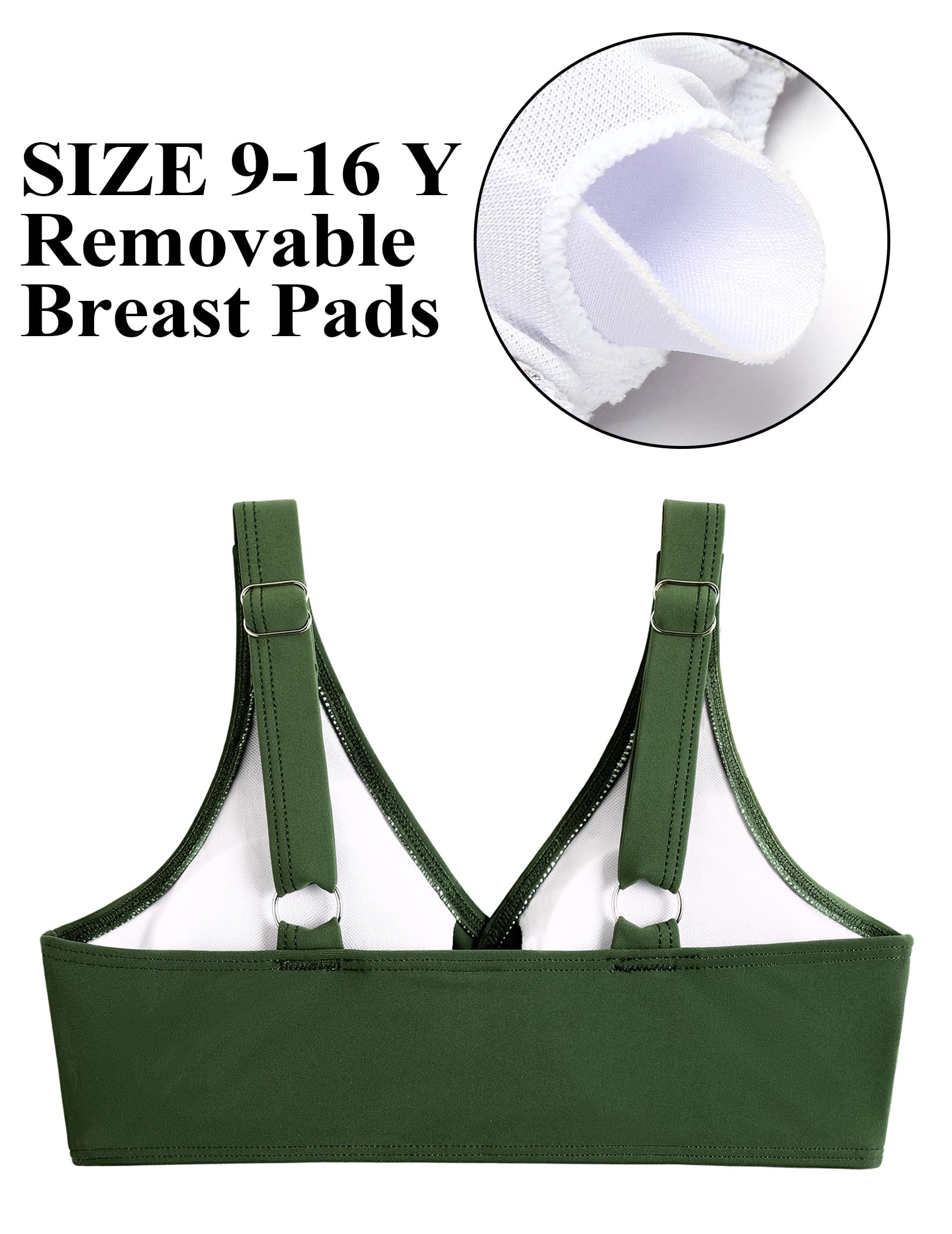 Arshiner Dziewczęcy zestaw bikini z dekoltem w serek, o wyglądzie owinięcia, tankini, wysoka talia, spodnie bikini ze ściągaczem, dla dzieci, syrenka, panterka, kostium kąpielowy, dwuczęściowy, moda