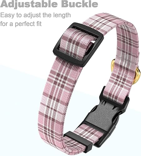 Miniatura 6 de Rnivvi Collar para perros, collares de nailon ajustables para perros medianos, lindo collar de cachorro para perros machos y hembras, collares