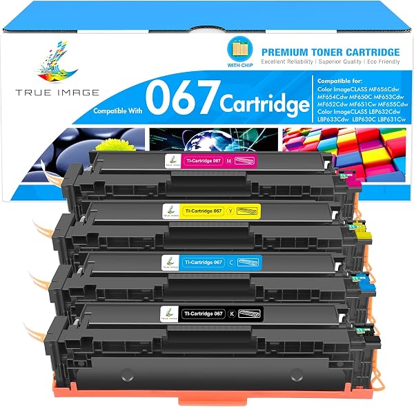 067 Toner Cartridge Set 067H MF656Cdw MF654Cdw MF650C Compatible for Canon 067 Color ImageCLASS LBP632Cdw LBP633Cdw MF65