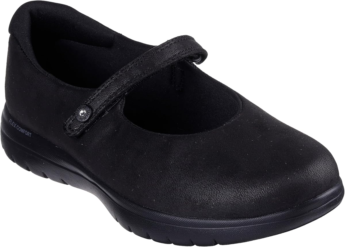 Skechers On-the-go Flex – Whisper para mujer | Informal, tapete Goga refrigerado por aire, amortiguación Ultra Go, vegano, lavable a máquina, Maryjane