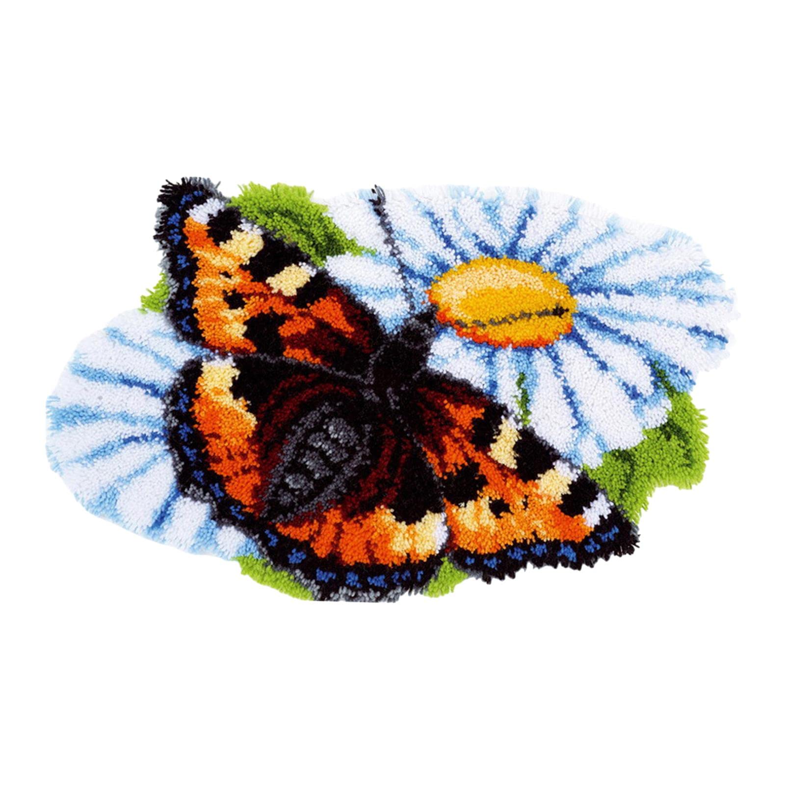 Latch Hook Rug Kits Handmade Doormat Tapestry for Adults and Kids Home Decor | 1 Rug Making Kits-image-34