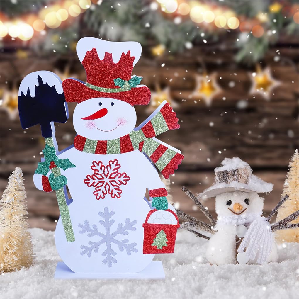 Decoración navideña, estatuilla de muñeco de Nieve, Decoraciones para Madera, decoración Letrero navideño, tamaño muñeco Nieve