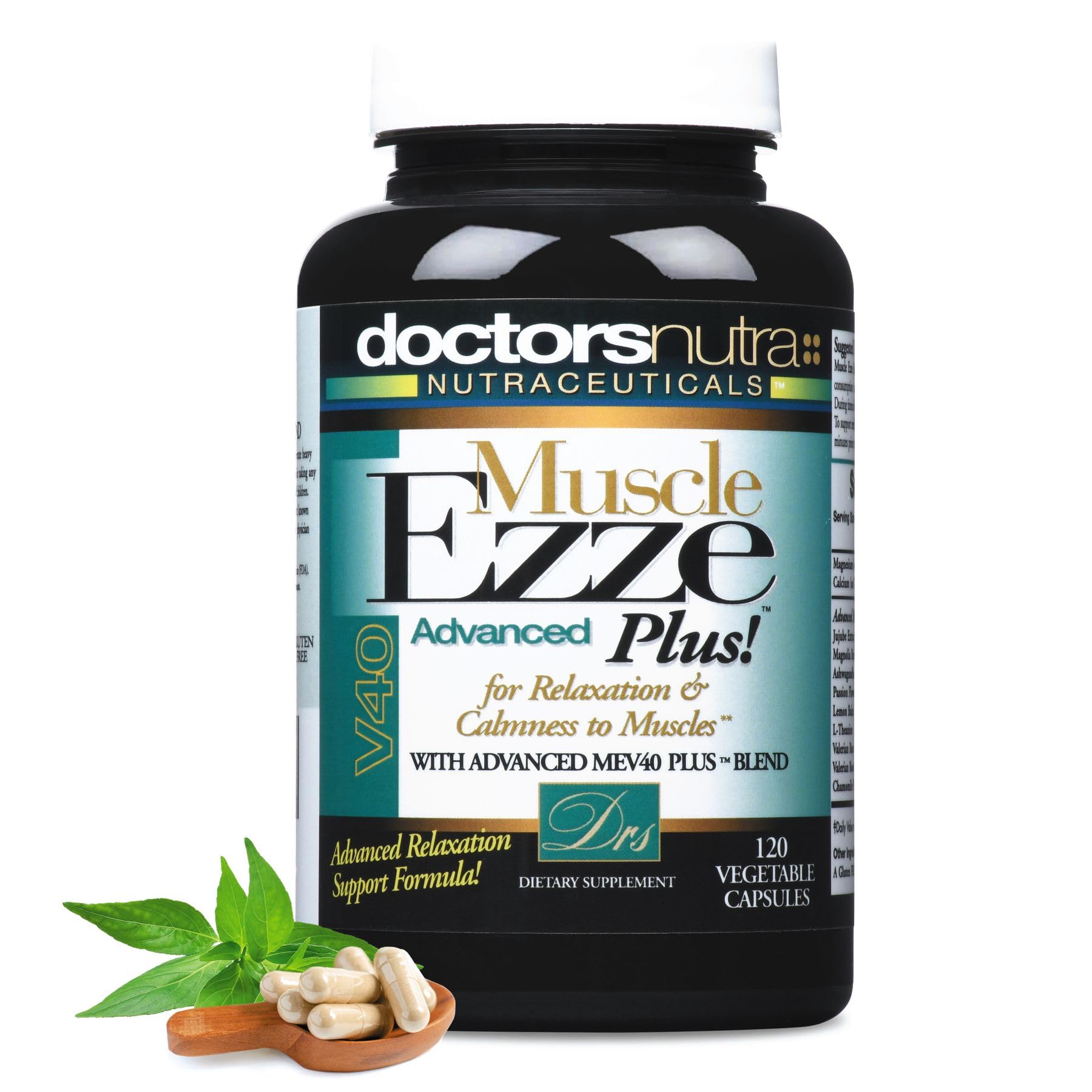 Doctors Nutra Nutraceuticals Muscle Ezze Plus - Day or Night Use - Gluten-Free - 120 Veg. Capsules