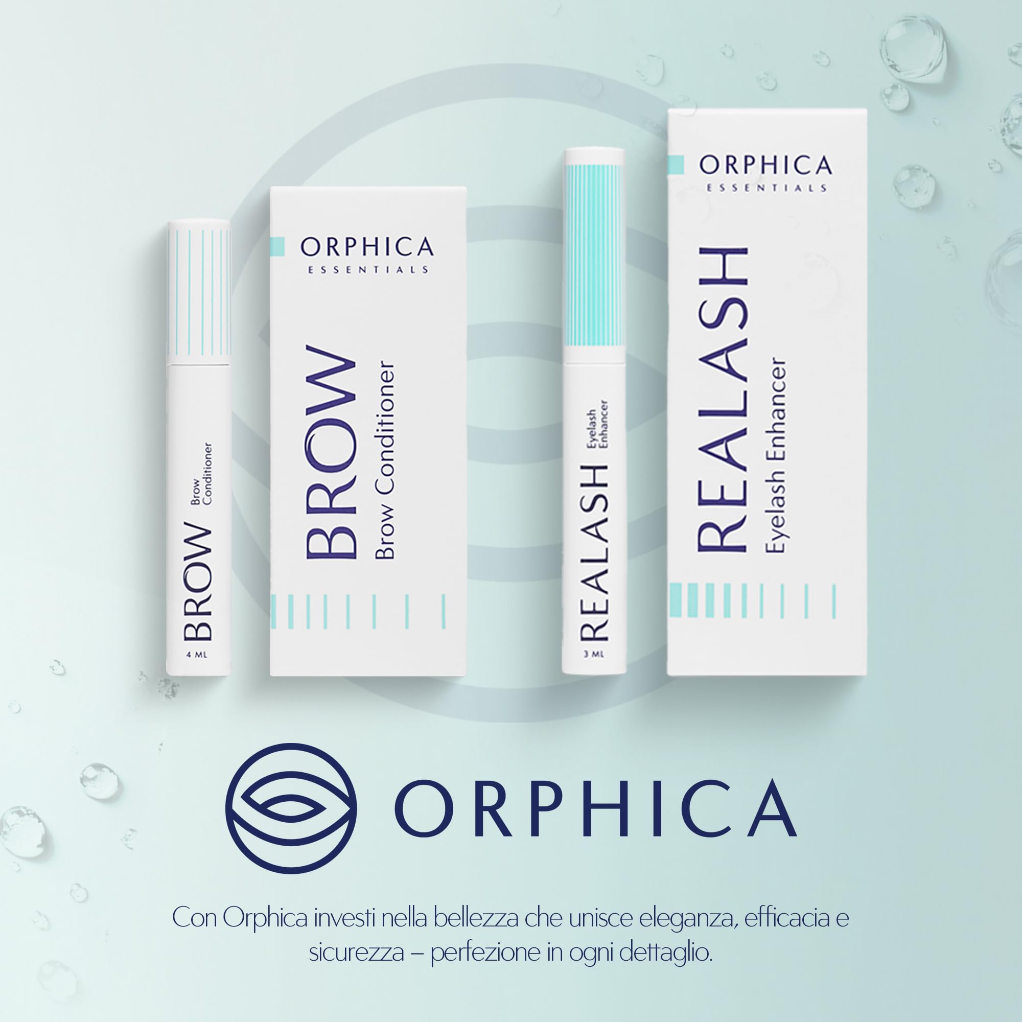 ORPHICA Brow Siero Sopracciglia Ricrescita Rapida 4 ml – Eyebrow Serum con Peptidi e Ginseng, Infoltente e Rinforzante
