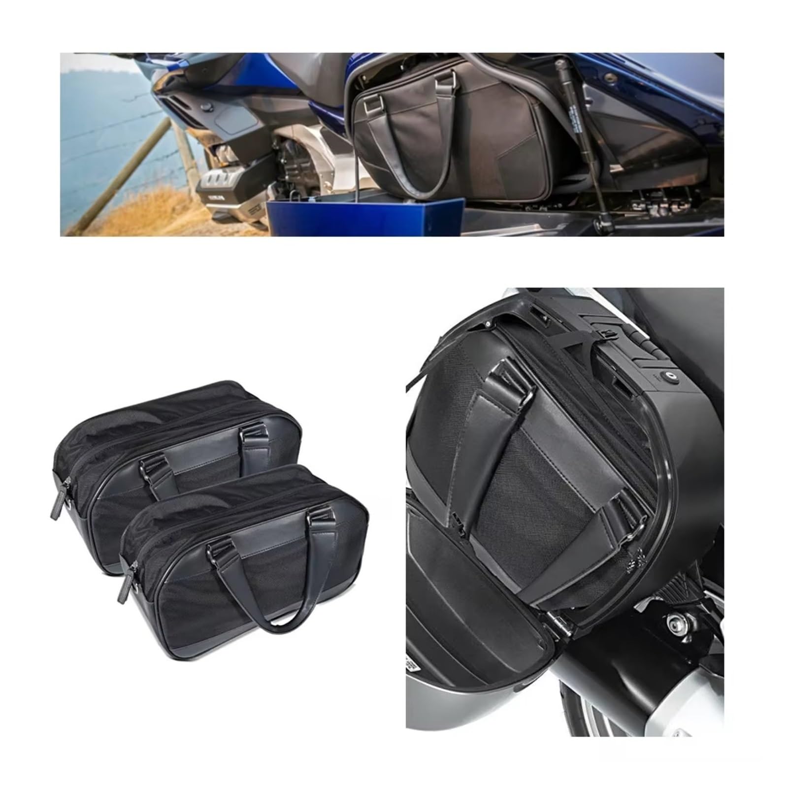 Compatibile Con Goldwing Per Gold Wing Per GL 1800 GL1800 2018 2019 2020 Borsa Sella Per Moto Fodera Deposito Bagagli Laterale Sacche Moto