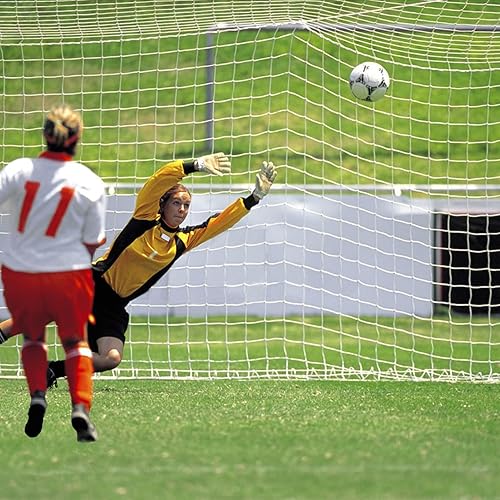Miniatura 8 de Aoneky Red de portería de fútbol 24 x 8 pies Red de poste de portería de fútbol de tamaño completo no incluye postes
