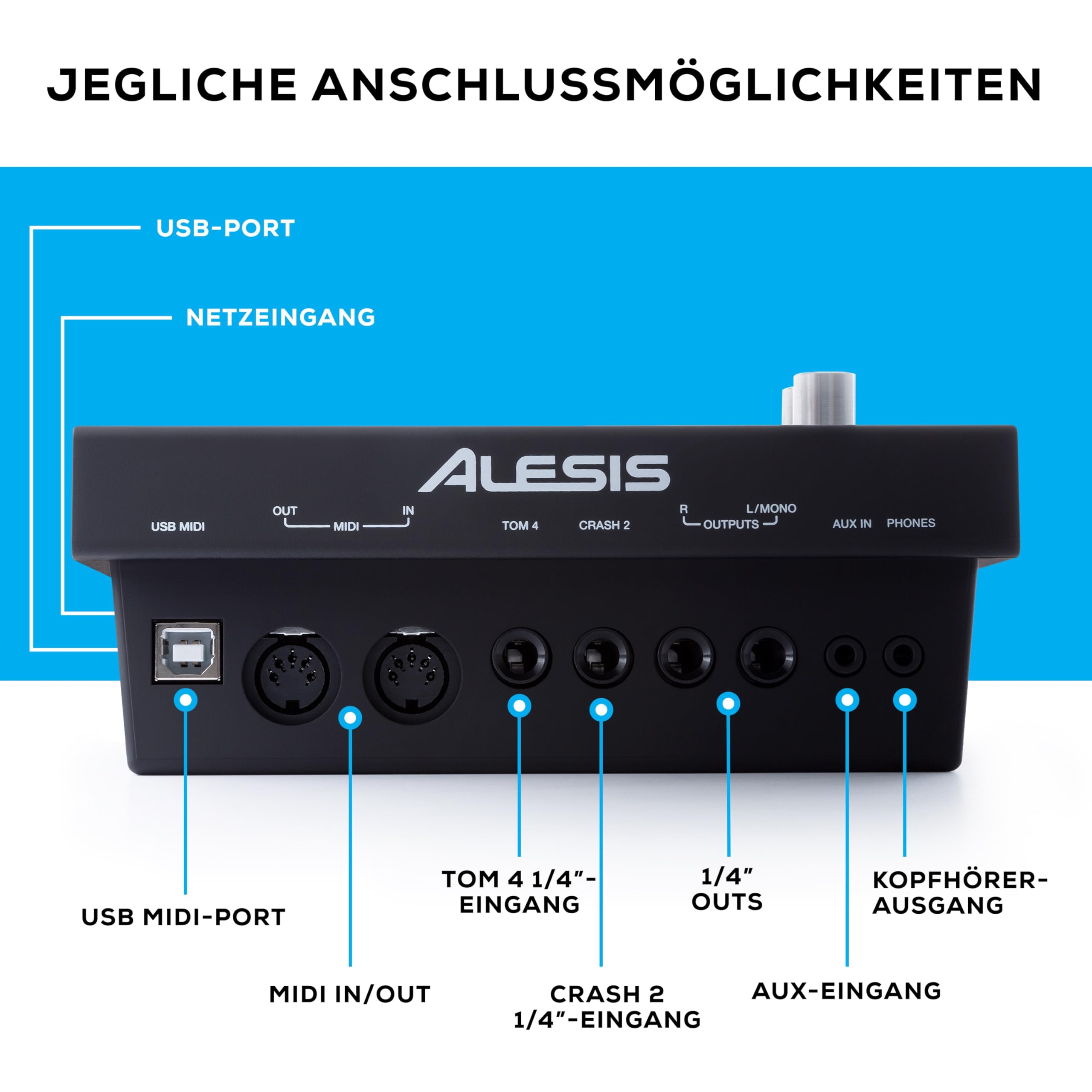 Alesis Command SE Kit - Schlagzeug Elektronisch mit USB MIDI Anschlüsse, E-Drums mit 600+ Schlagzeug Sounds und 120 Play Along Tracks und Drumsticks