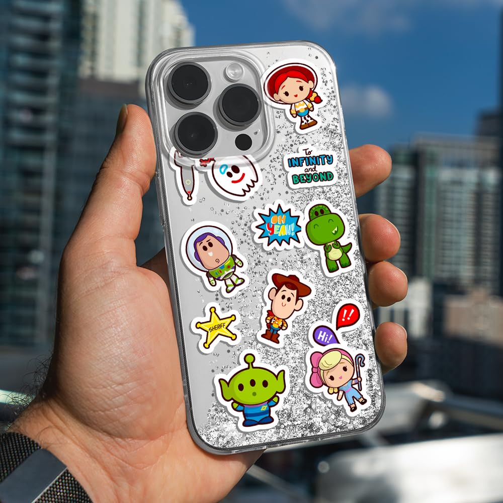ERT GROUP Funda para teléfono móvil Apple iPhone 14 Pro Original y con Licencia Oficial de Disney con diseño Toy Story 015, con Efecto desbordante de Purpurina
