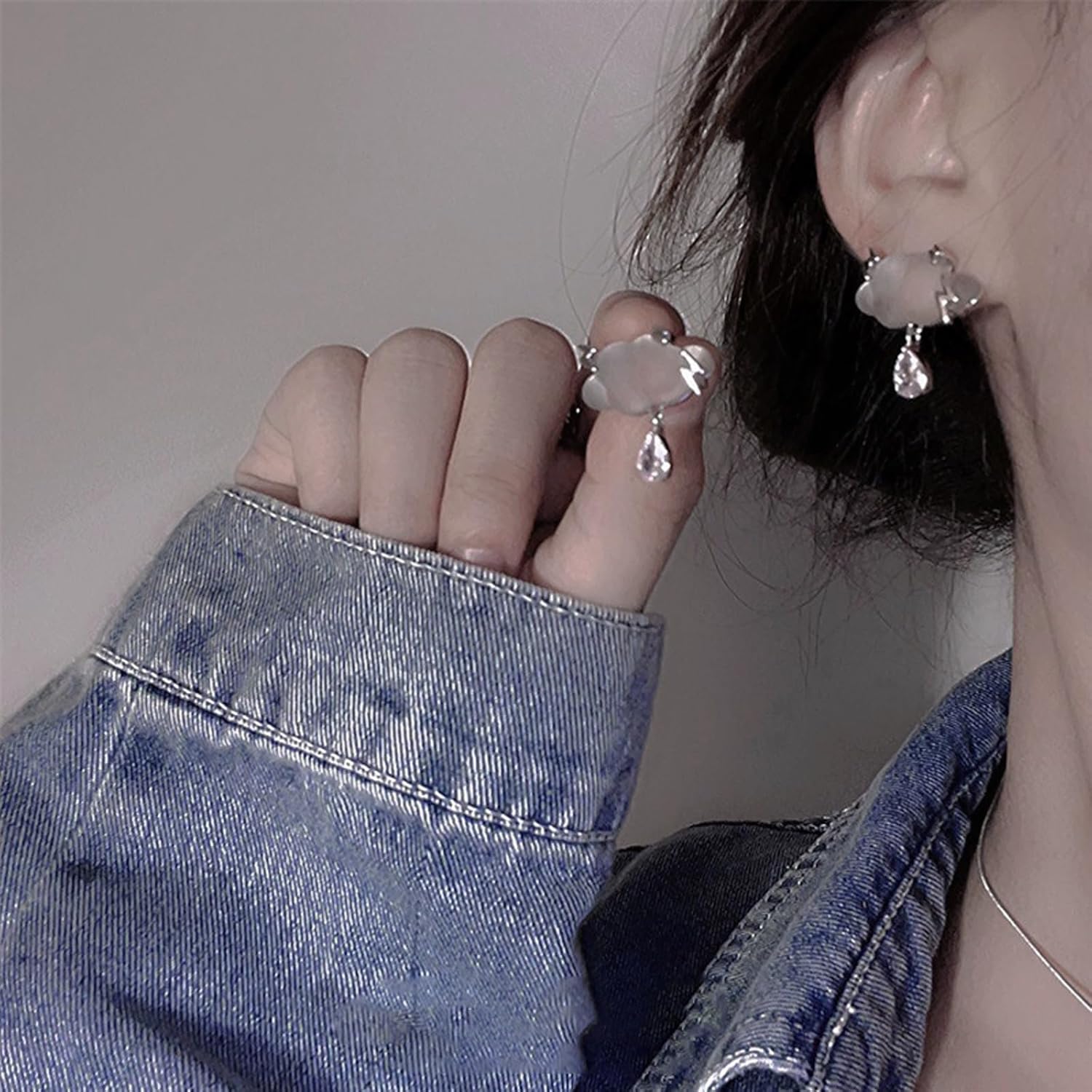 LIGHT RAIN Clip-On Earrings, All-Day Wear Gold & Silver Plated Stud, Hoop, Dangle Design Jewelry for Non-Pierced Ears - Image 3