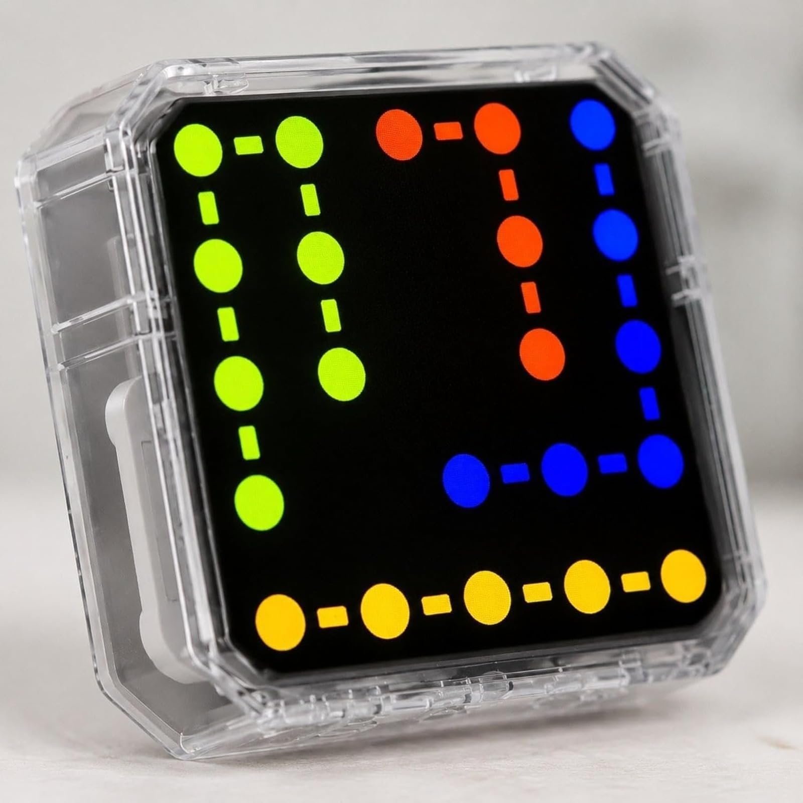 Gioco portatile logico per bambini, sviluppo visivo e intellettuale, attività pratiche che stimolano mente e mani, educazione elettronica per bambini e adulti. Nero