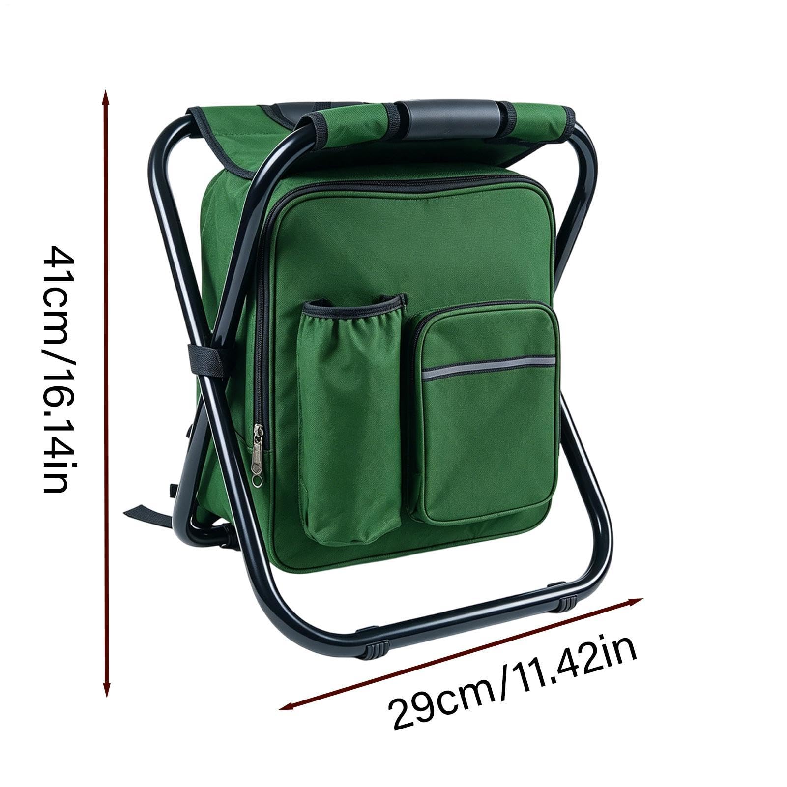 Sedia A Zaino Pieghevole Portatile, Ergonomico In Tessuto Oxford Con Borsa | Sedia E Sgabello Zaino Da Campeggio Da Campeggio, Picnic, Pesca, Barbecue, Eventi Sportivi, Viaggi all'Aria Ape