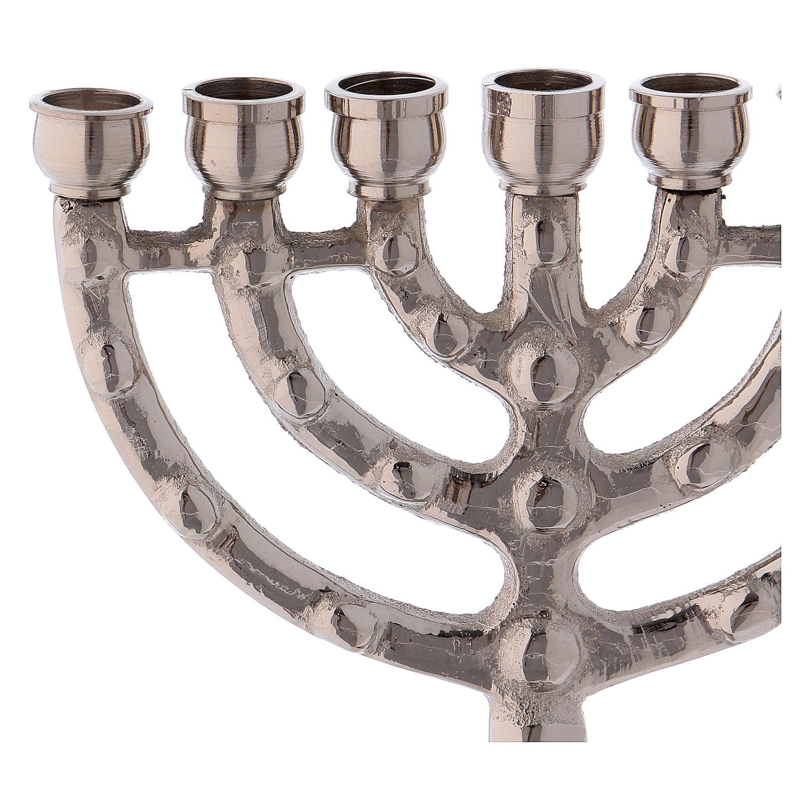 Menorah Jerusalem in Brass 11 cm
