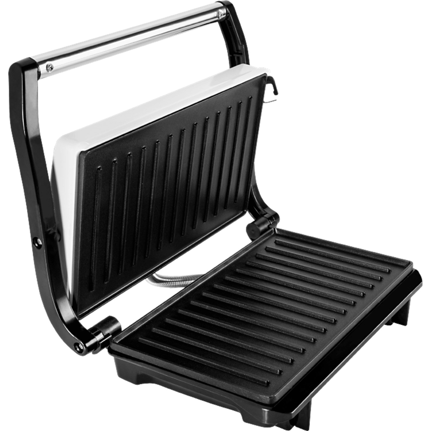 ECG S 1070 Panini Maker/Mini Grill, stal stopowa, biały