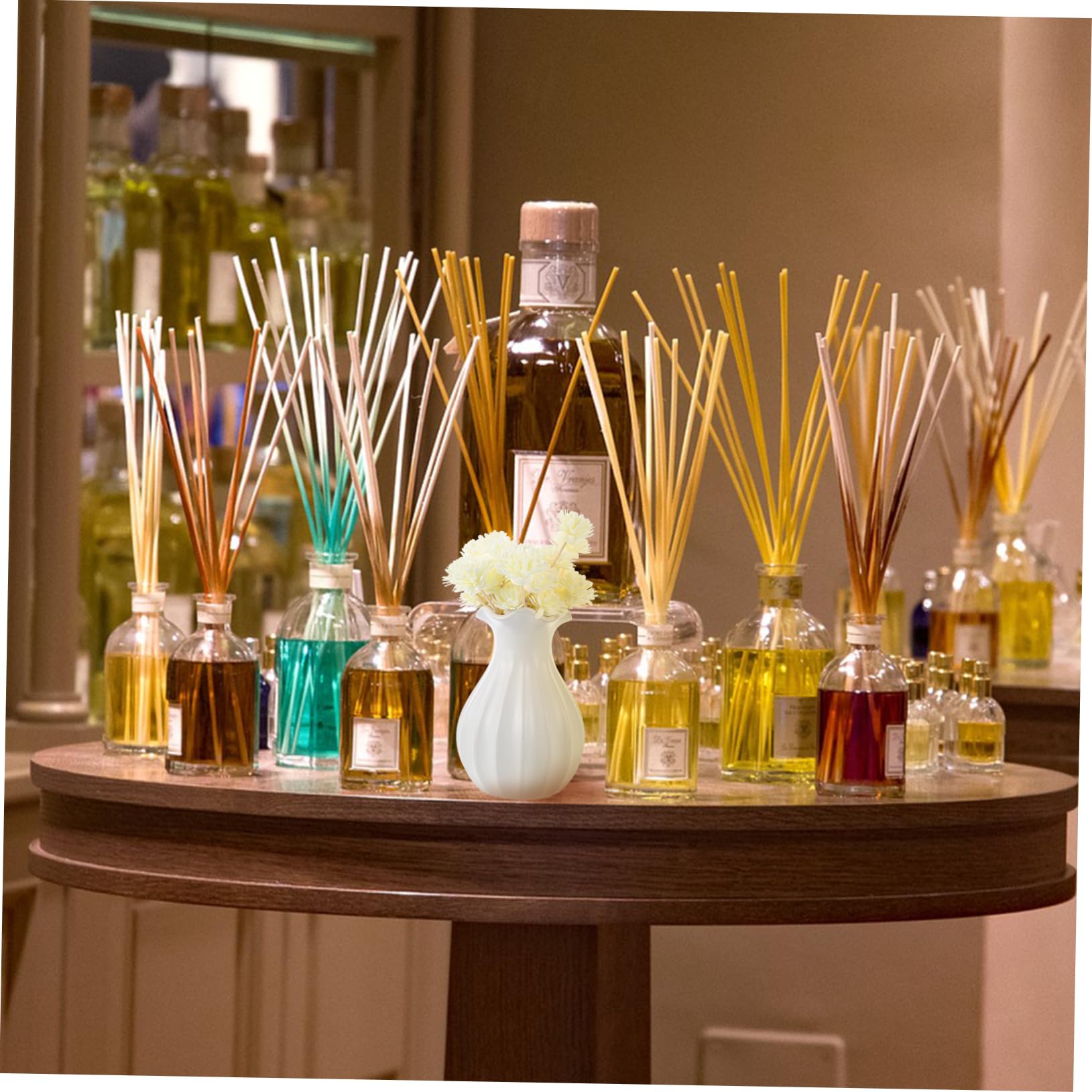 ABOOFAN 300 Pièces Rotin Aromathérapie Parfum Femme Recharges Bâtonnets Diffuseurs Parfums Bâtons Bâtonnets De Roseau Aux Huiles Essentielles Parfum Naturel pour Manquer Vigne PE Fleur Air