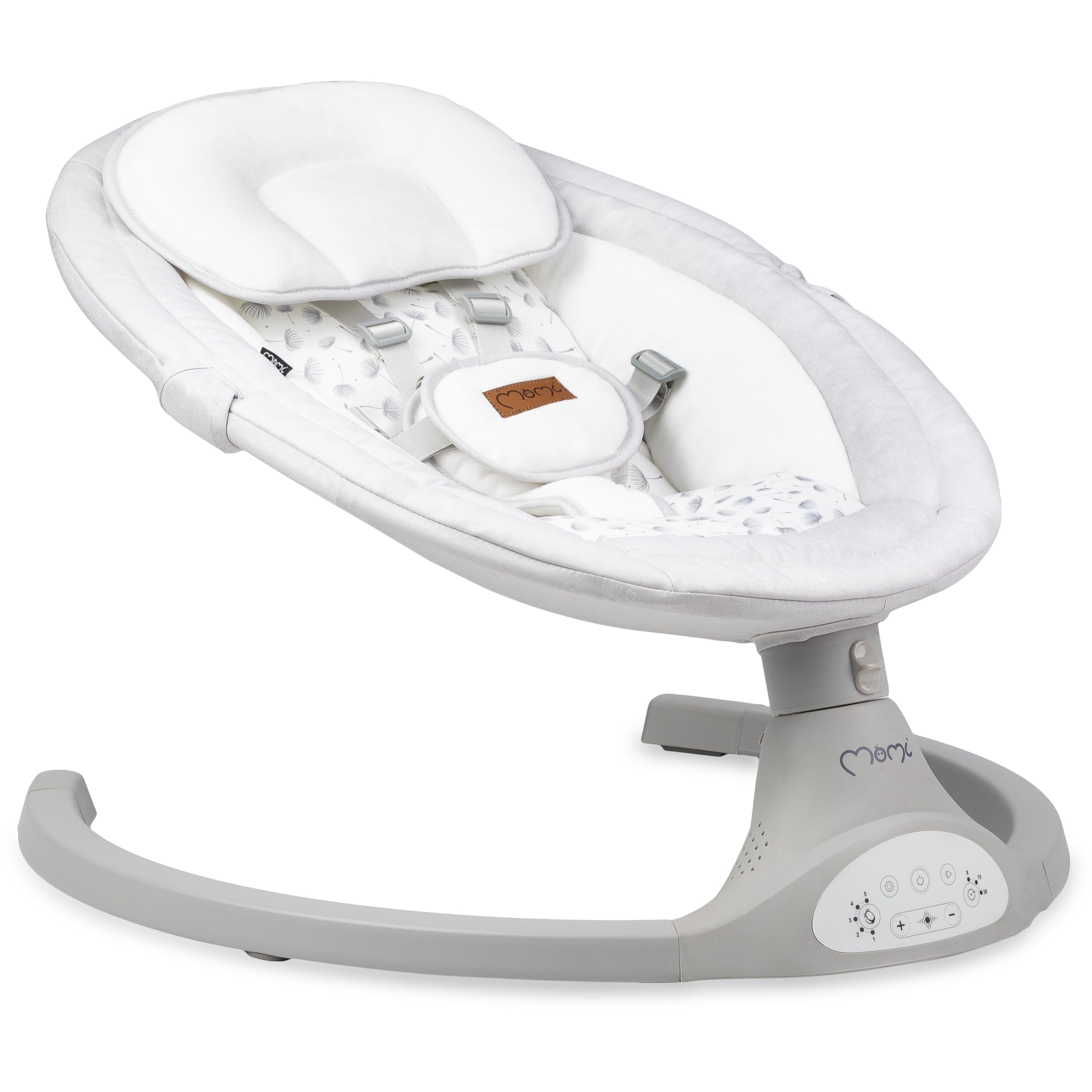 MoMi KENANI Babywippe klappbar mit Fernbedienung Bluetooth 5-Punkt-Sicherheitsgurt bis 9 kg
