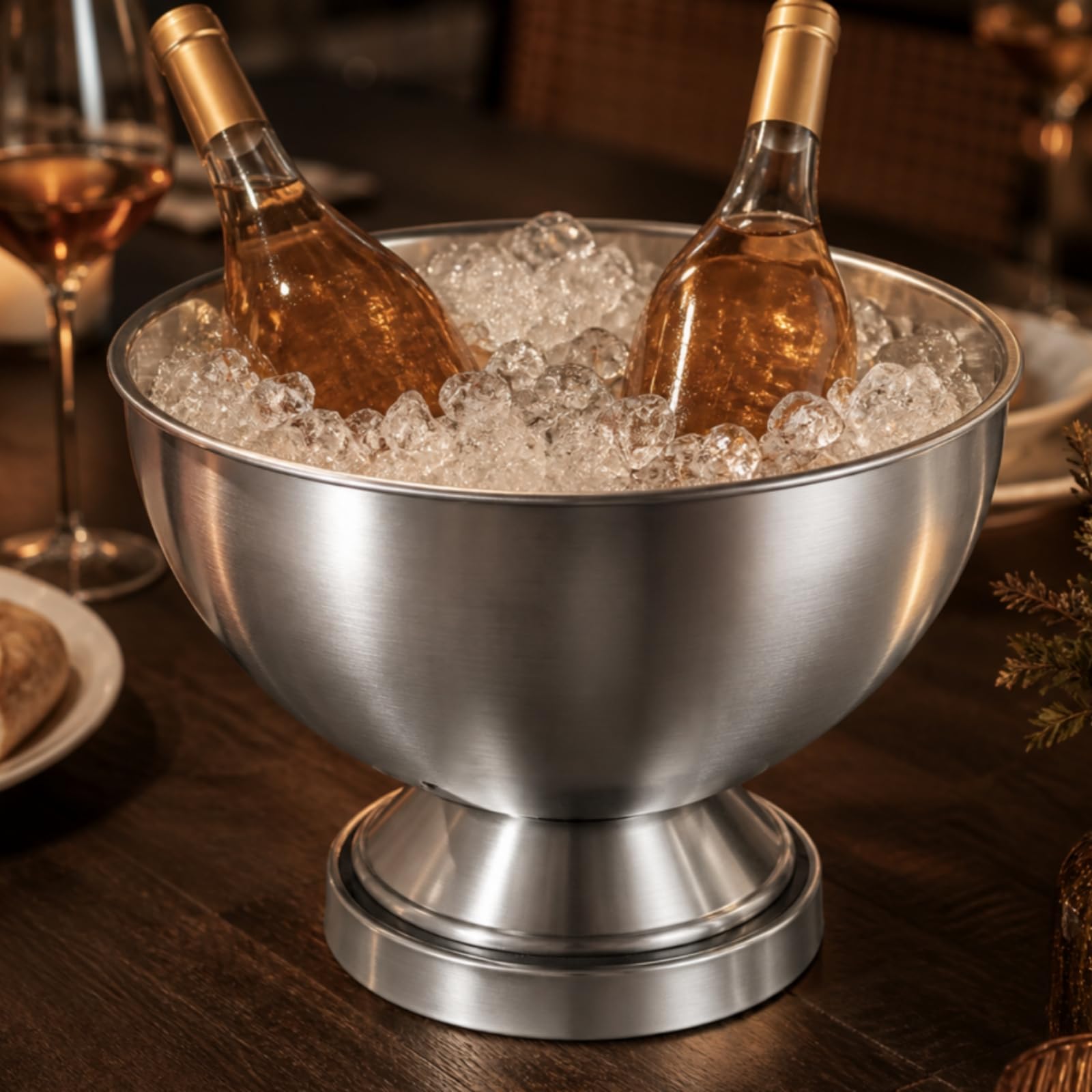 Seau à Champagne avec Piéstal Élégant