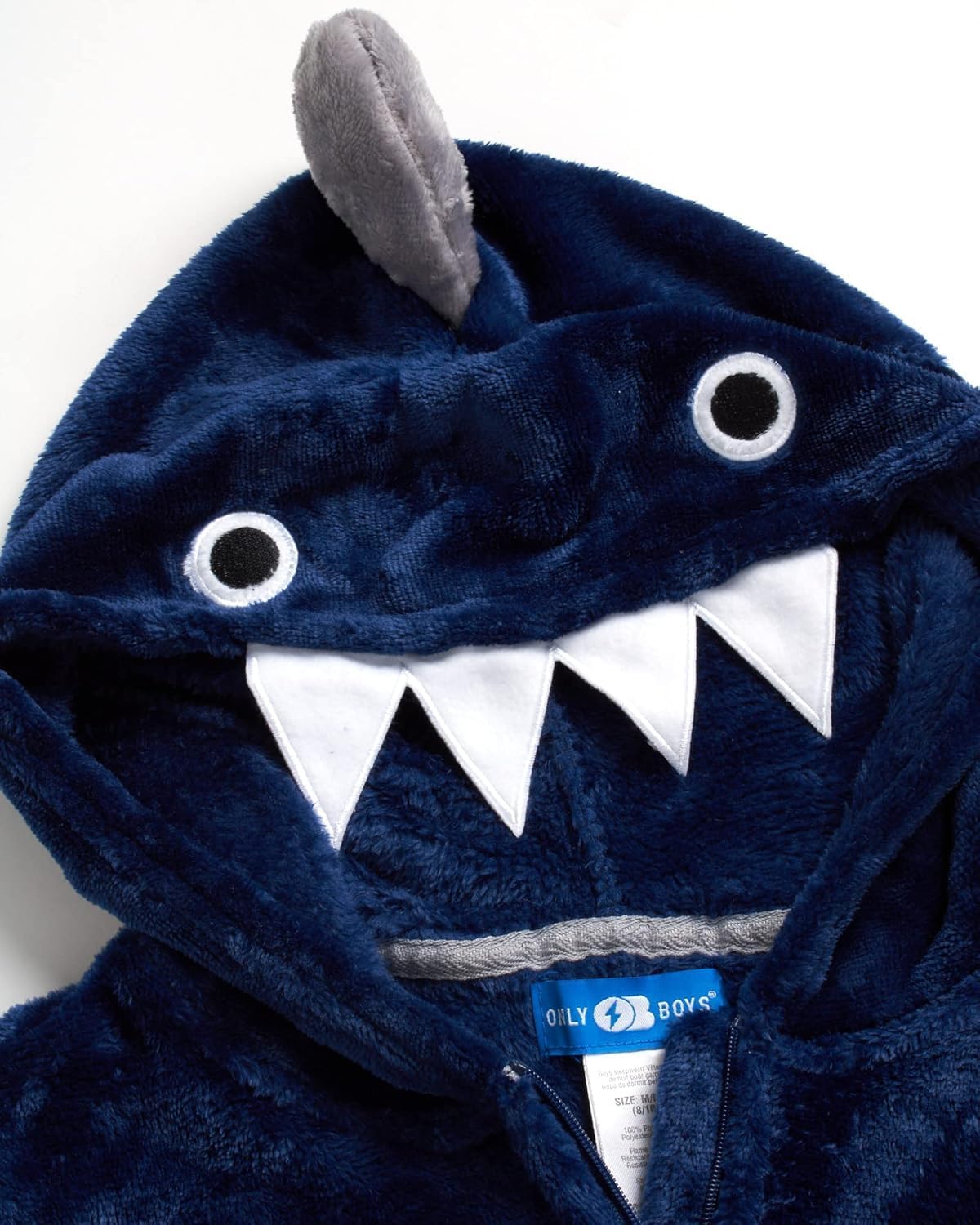 Boys Onesie Pajamas - Fleece Onesie Pajamas for Boys - Long Sleeve Zip Up Hooded Kids PJs Sleepwear - Image 2