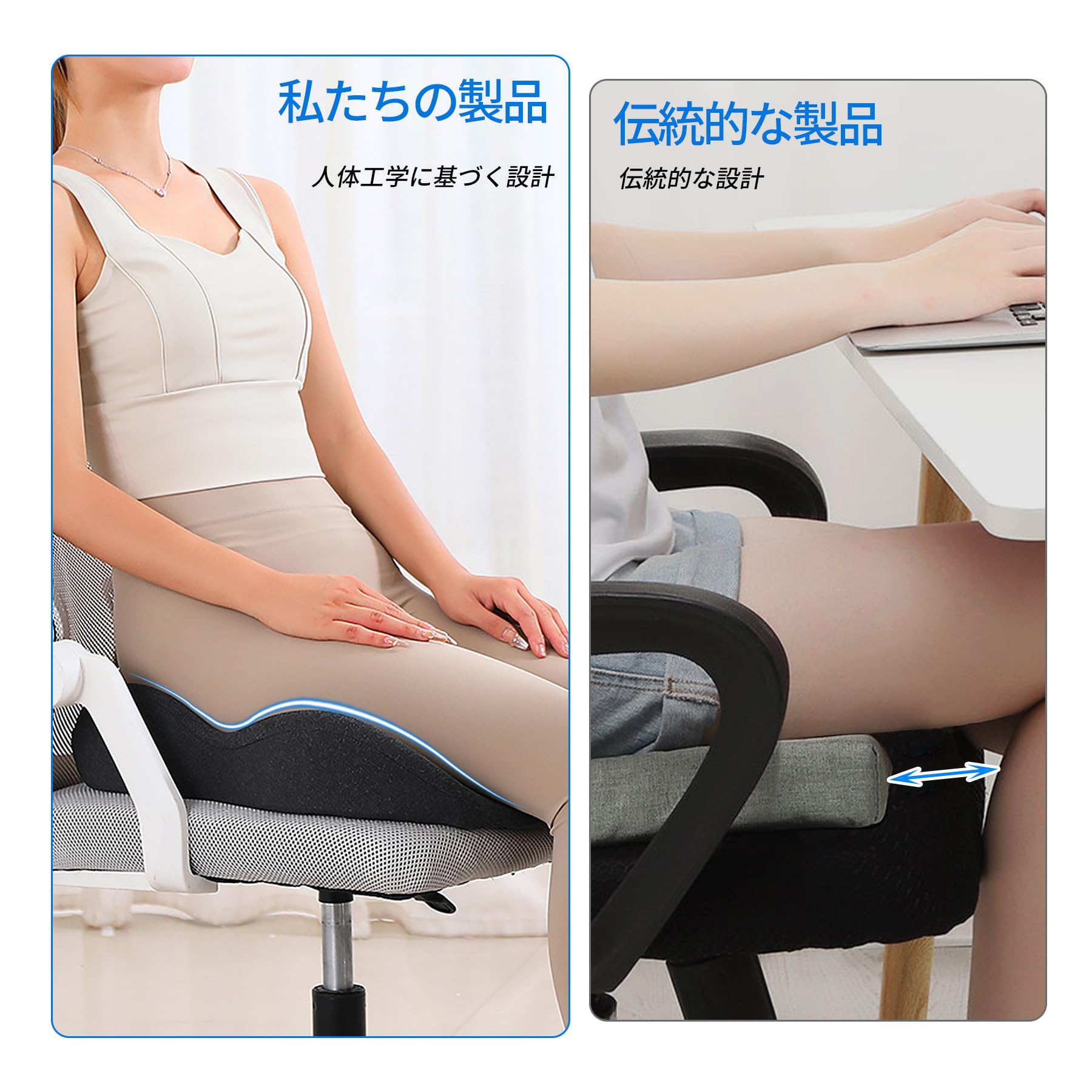 Amazon.co.jp: DCGLA 椅子 クッション 低反発クッション 座布団 通気性