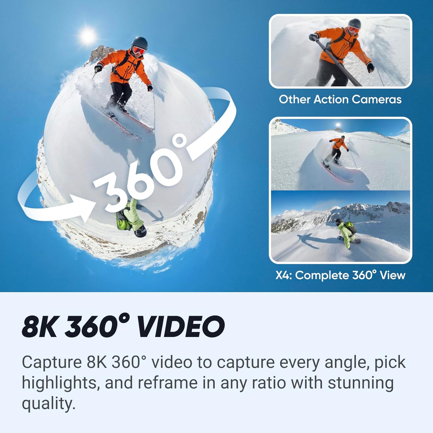 Capture Every Angle: Insta360 X4 Action Camera