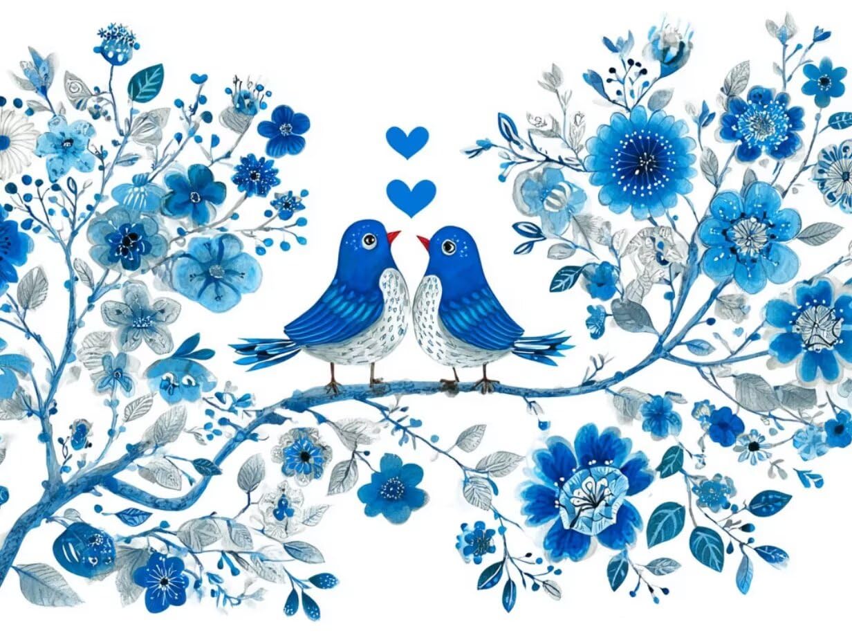Puzzle pour Adults 6000 Pièces, Oiseau Bleu, Jigsaw Bois de YHPGL4-510