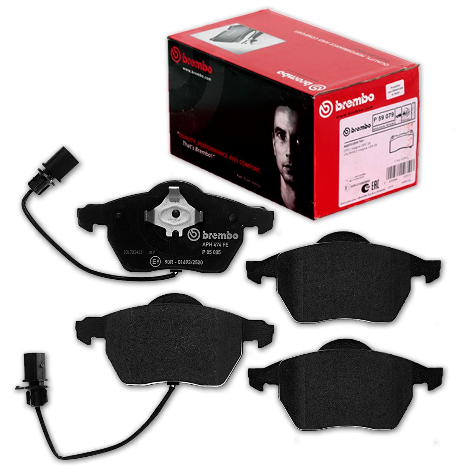 BandelOne enthält brembo Bremsscheiben + Beläge vorne + hinten für A4 8E B6 B7 + Exeo 3R