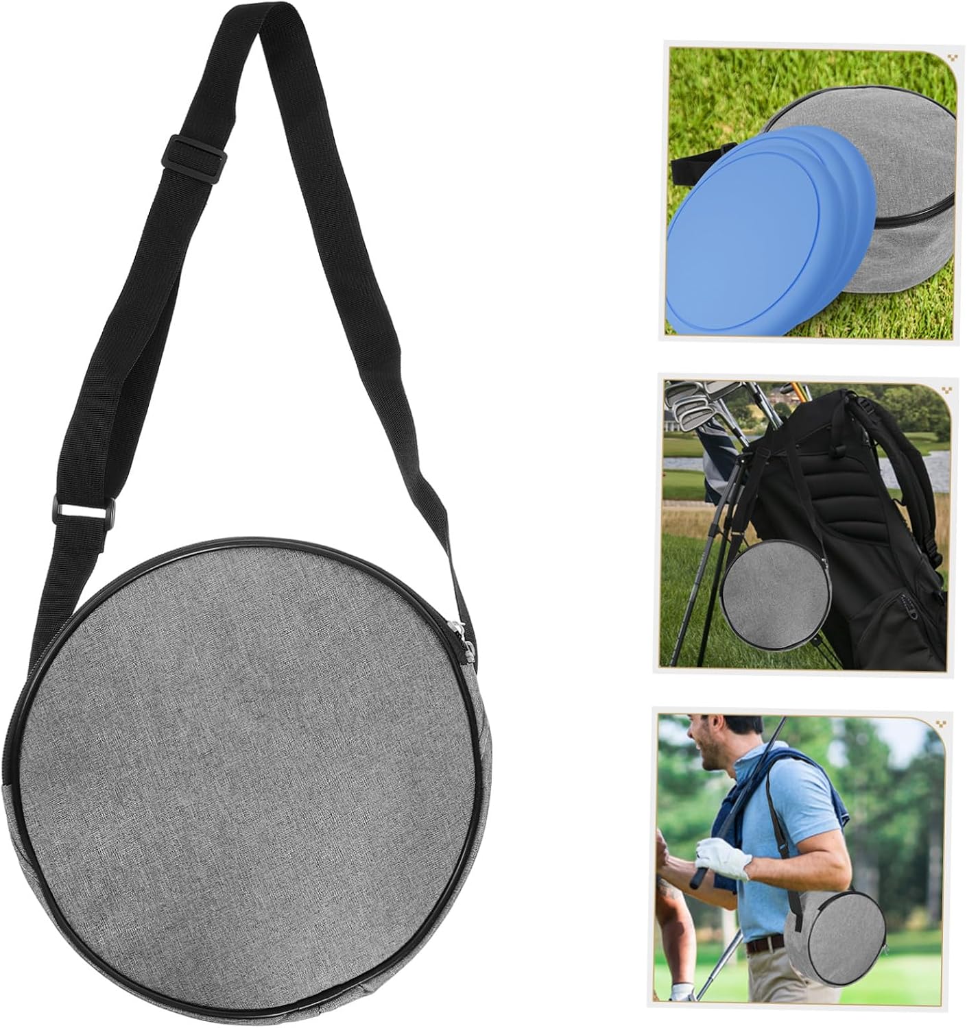 Disc Golf Bag Lightweight Fly Disc Storage Pouch Shoulder Pack for Outdoor Training and Travel Multi-use Carry Tote for All Player