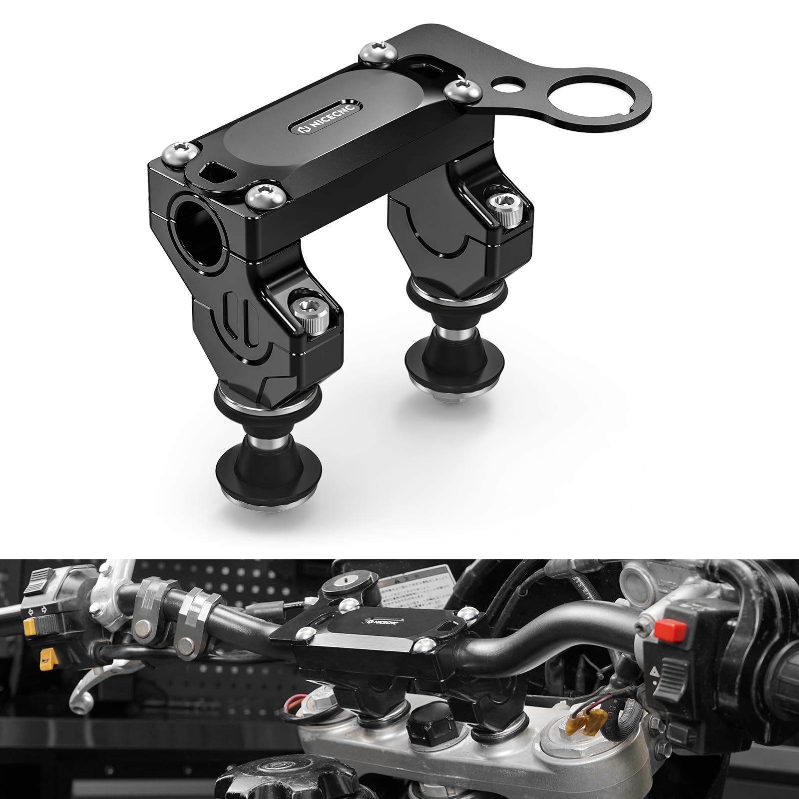 Amazon.com: NICECNC Comfort Handlebar Riser Compatible with Suzuki