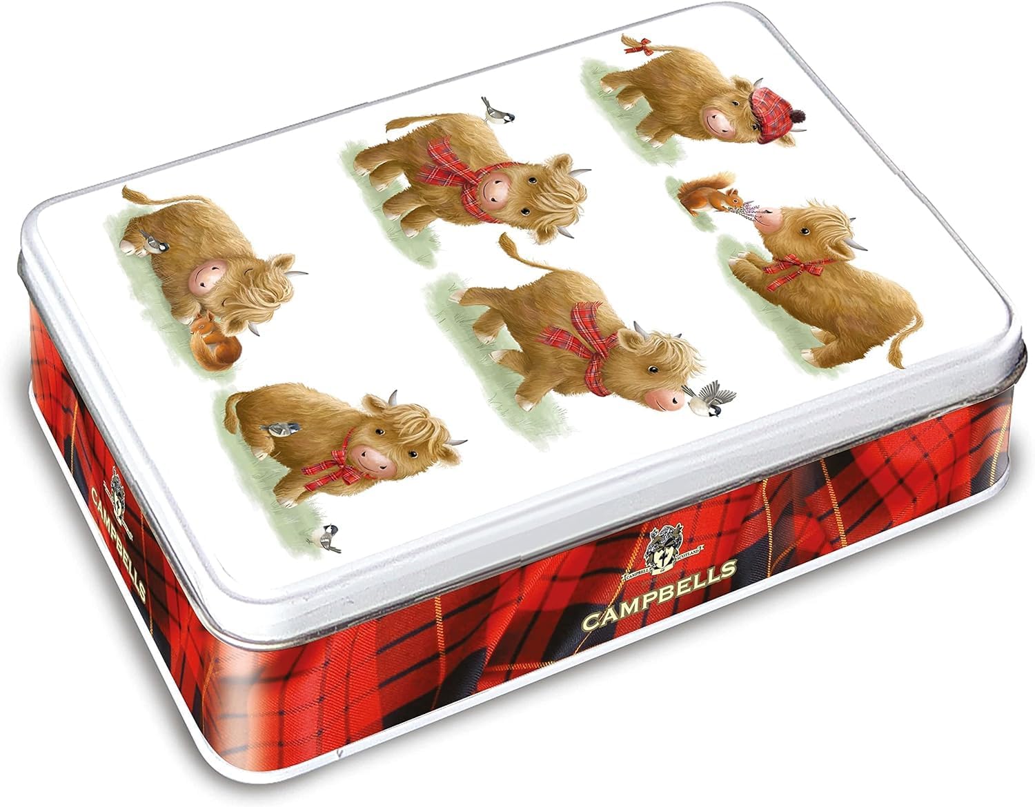 Amazon.com: Campbells Shortbread Cute Highland Cow Tin | Assorted ...
