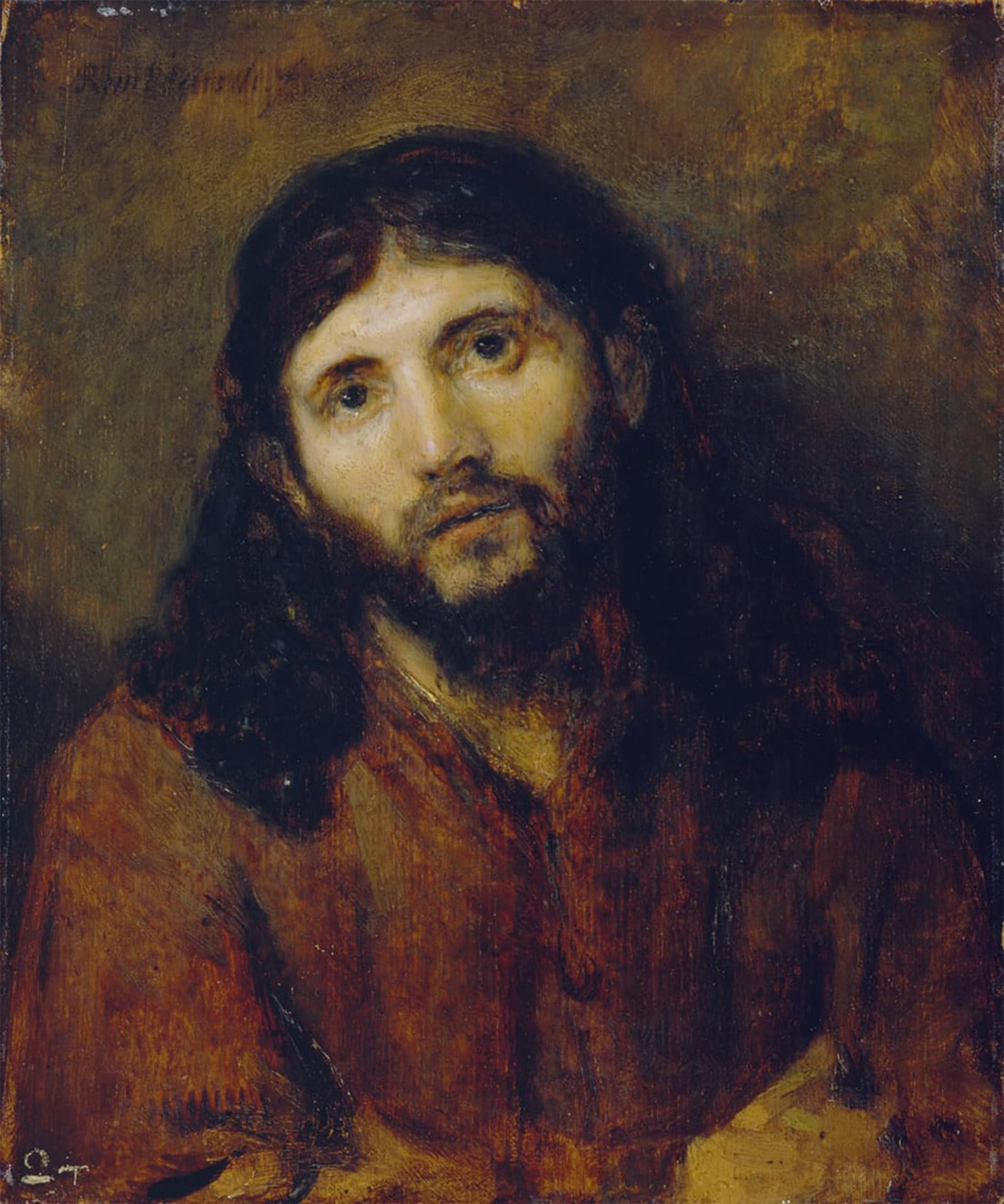 SERENDIPITP Retro Picture Poster Wall Art Pictures Painting Christ. oil on oak by Rembrandt van Rijn Wall Art Canvas Print for Wall Decor 60x90cm