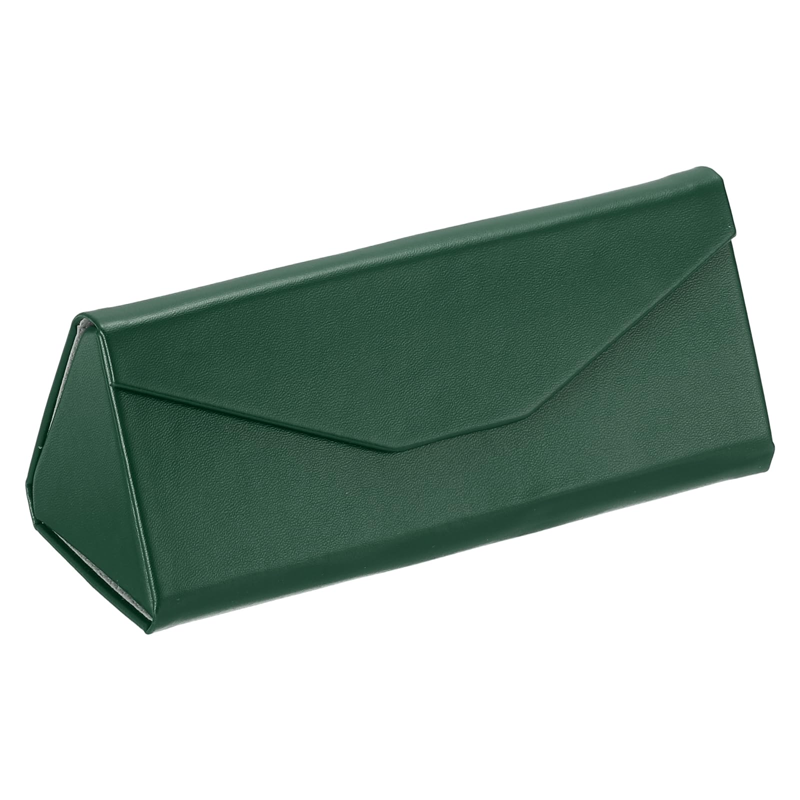 PATIKIL Foldable Glasses Case, Triangle Magnetic Sunglasses Organizer Case PU Leather Hard Eyeglass Case (1 Pcs)