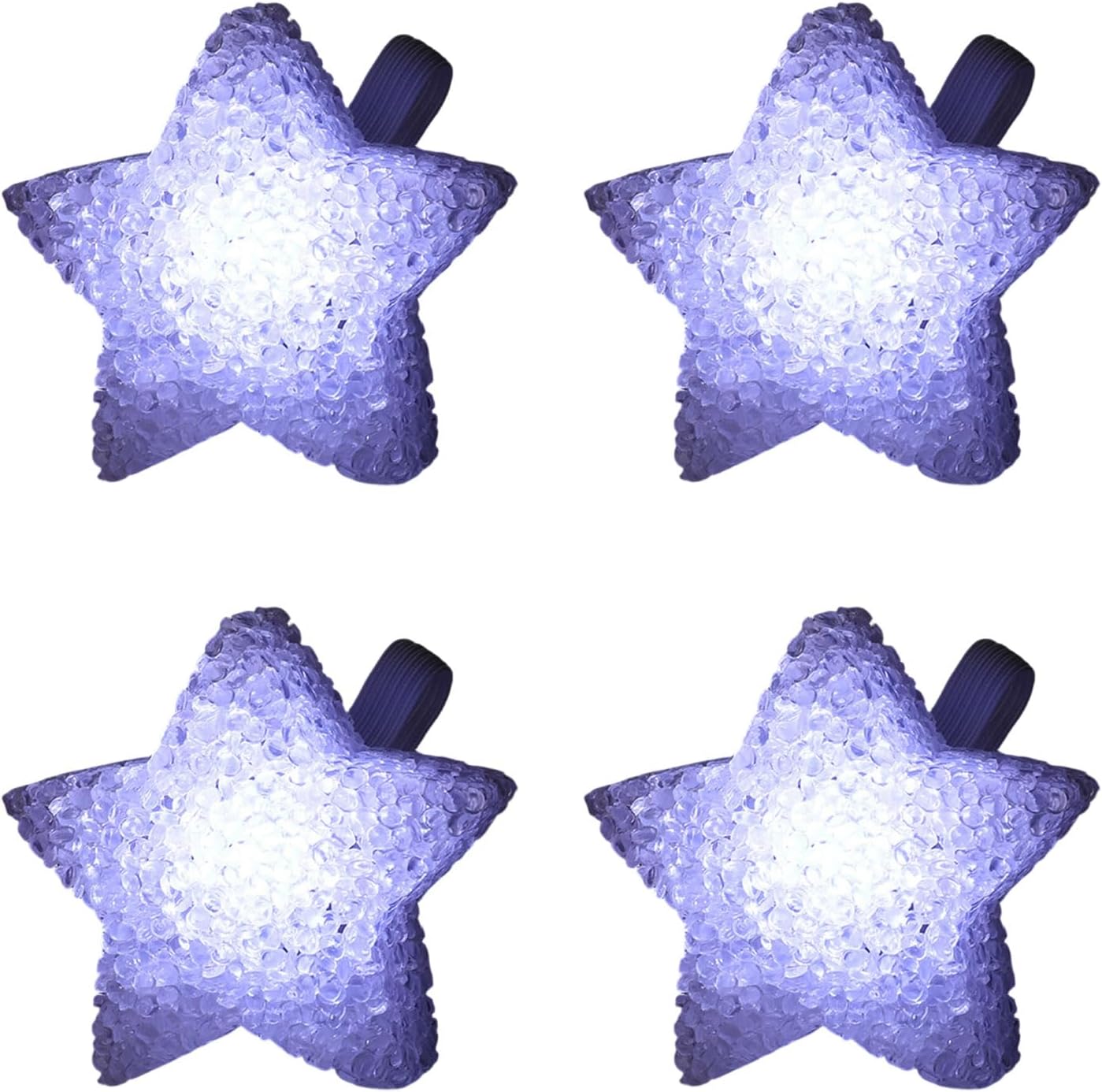 of 4 LED Illuminated Star Stage Tool for Celebration and Home Decoration Lighting Star Shape Party Decors