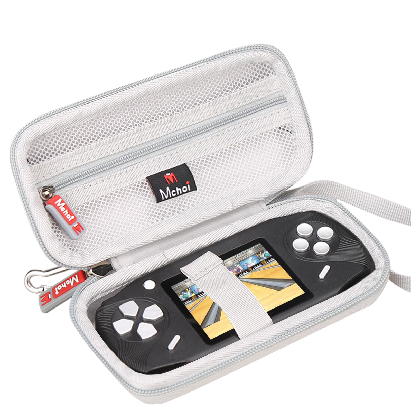 Mchoi Hard Case Suitable for Beijue / TaddToy 16 Bit Handheld Games, Case Only, Grey