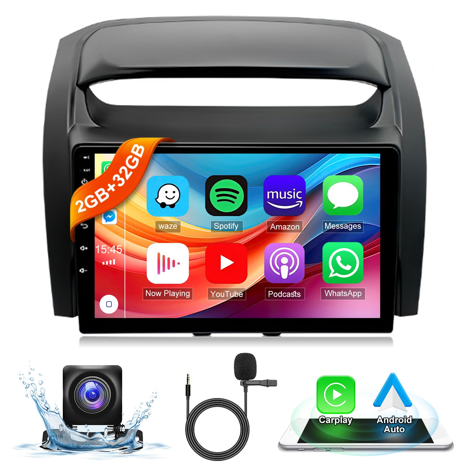 Amazon.com: Android 13.0 Double Din Car Stereo - CarPlay