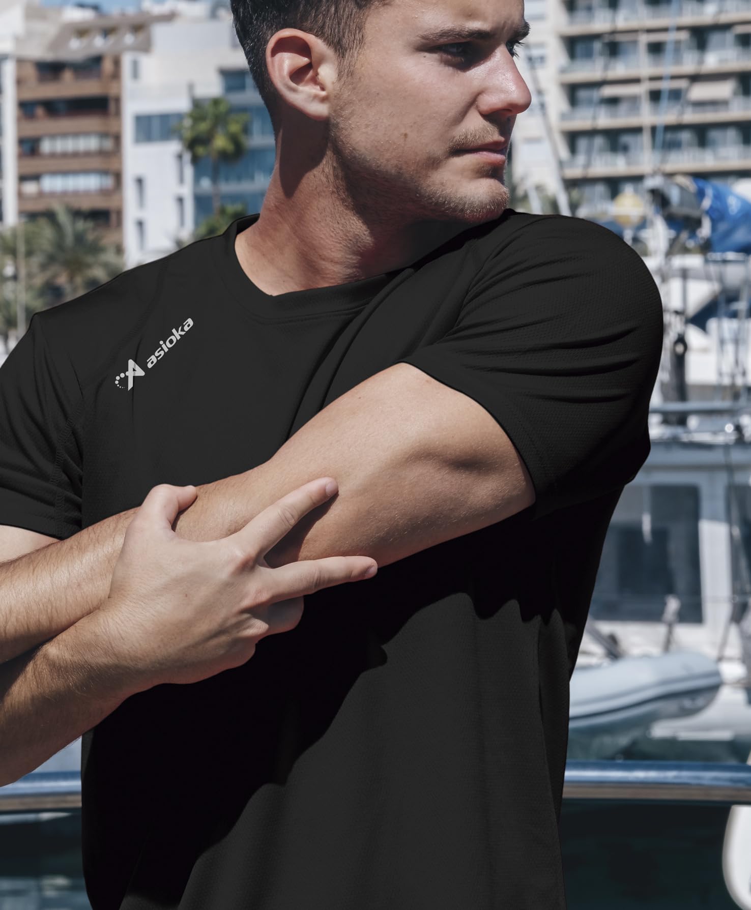 T-Shirt Technique pour Homme, Sport, Manches Courtes, Mesh | Vêtements de Sport d'été Respirants à séchage Rapide | Idéal pour la Salle de Sport, l'entraînement, Les Loisirs et Le Fitness - 4